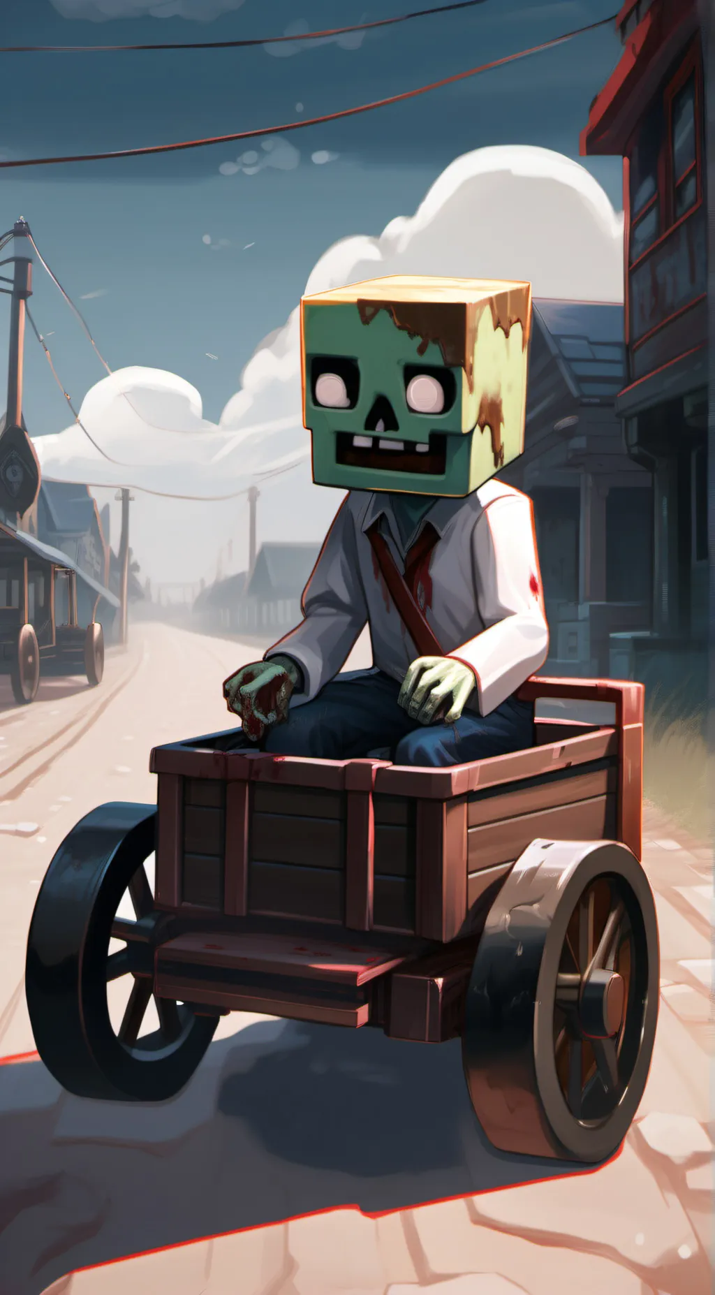 ai character: Zombie background