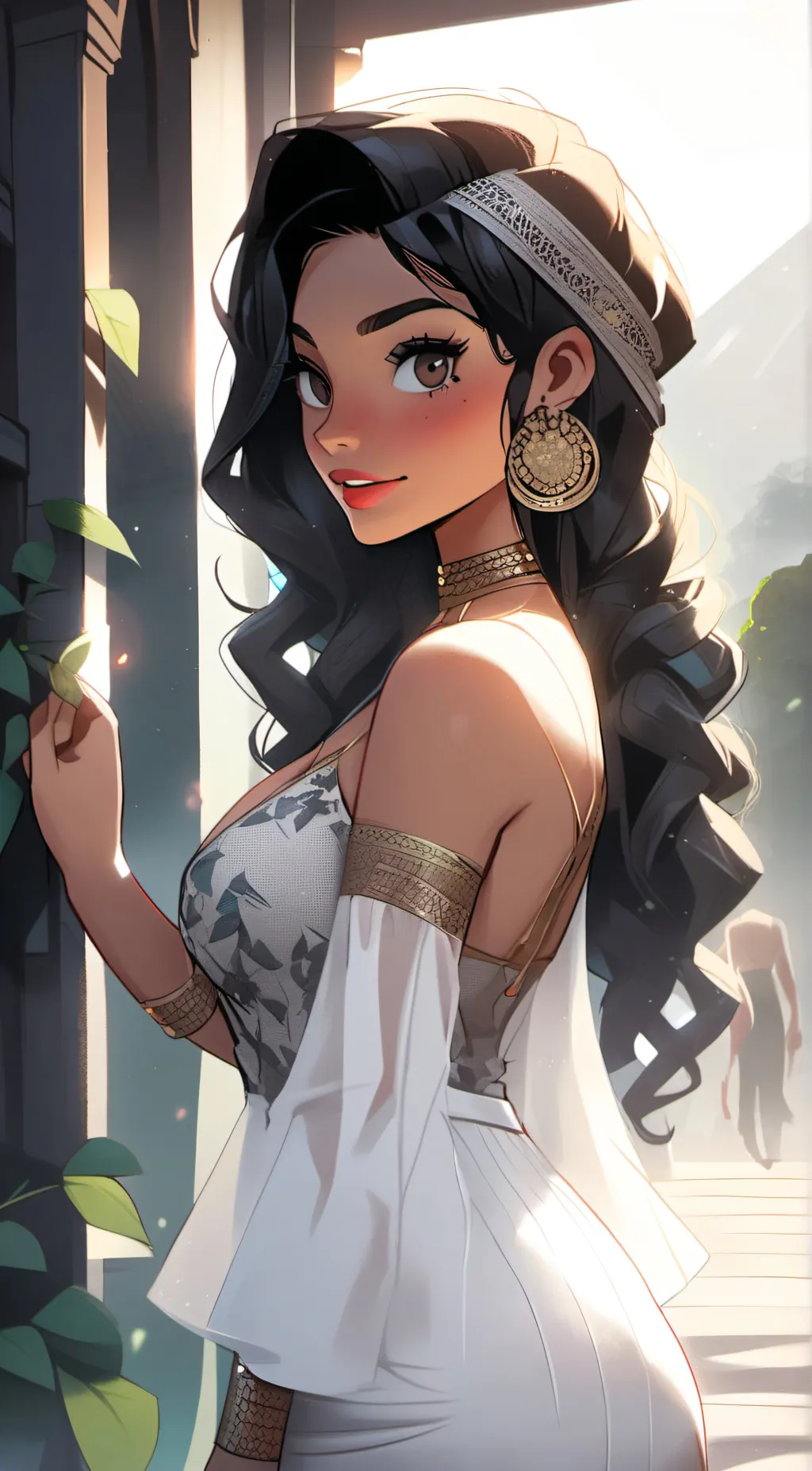 ai character: Athena Messcui background