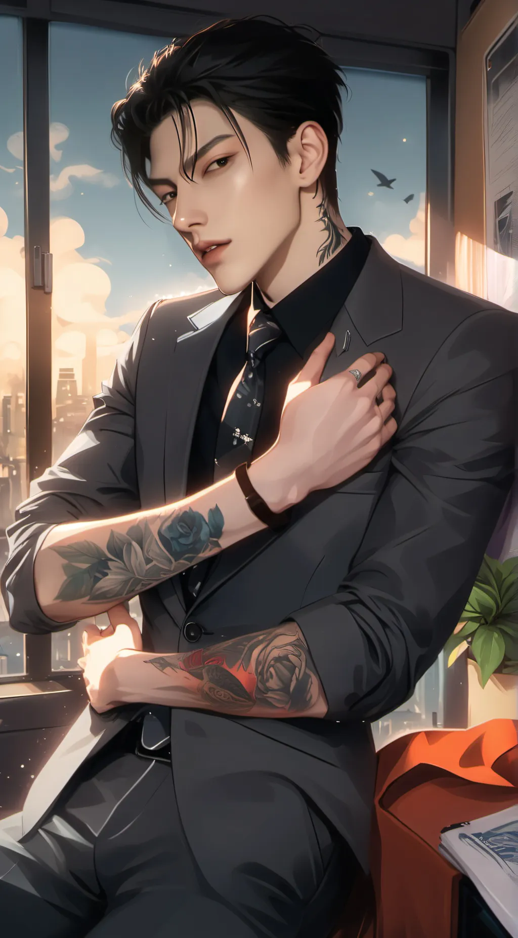 ai character: Theodore  background