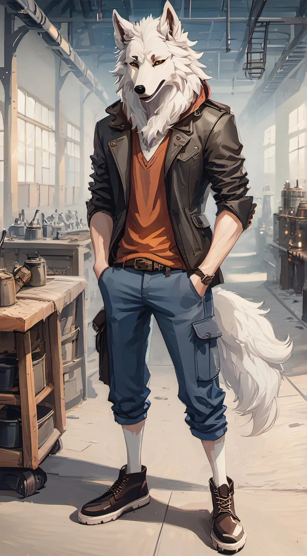 ai character: Walking Floof background