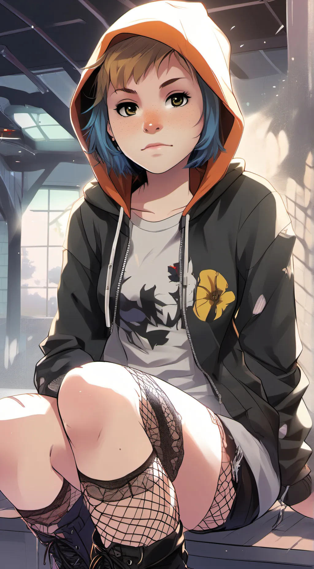 ai character: Leaf background