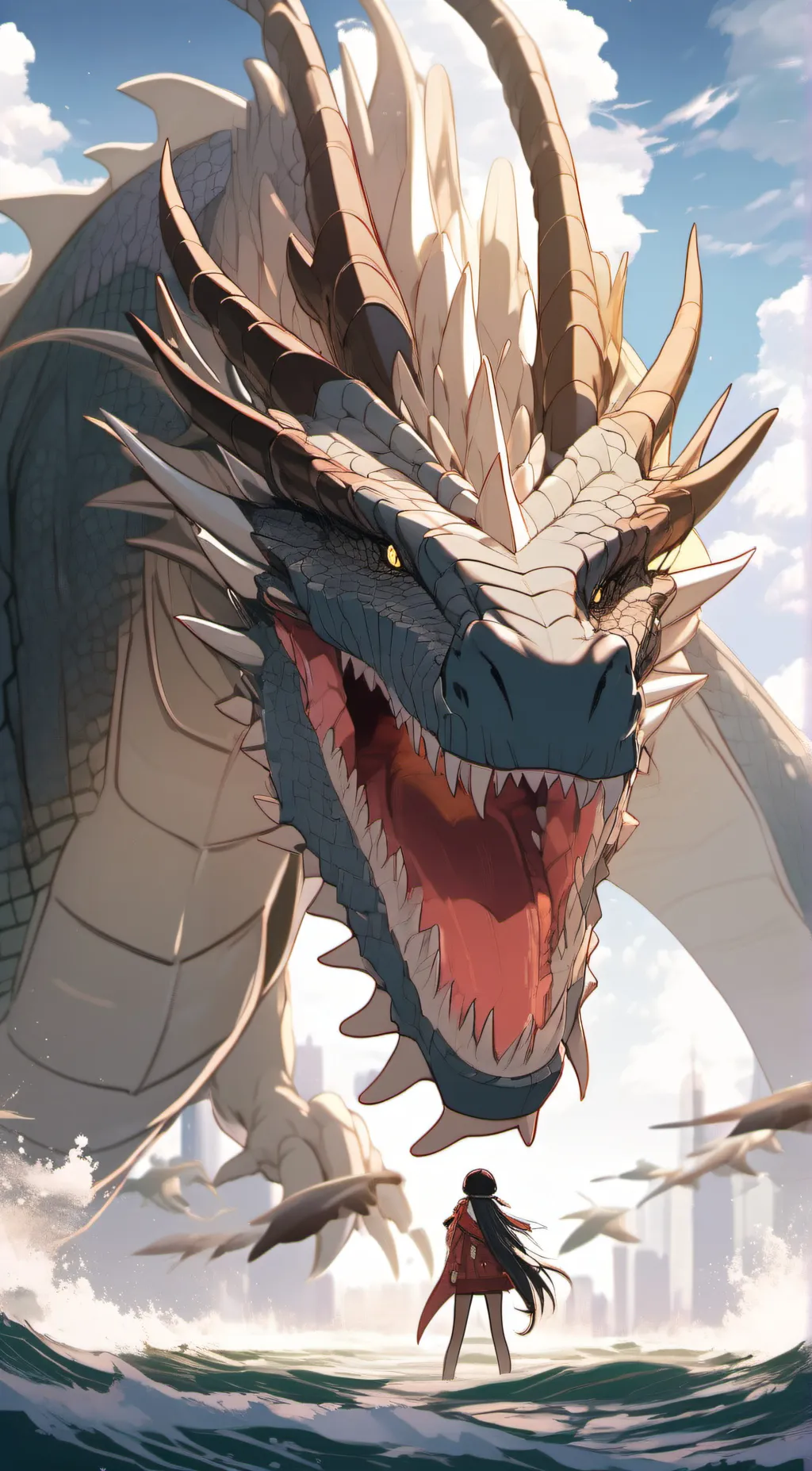 ai character: Crescent  background