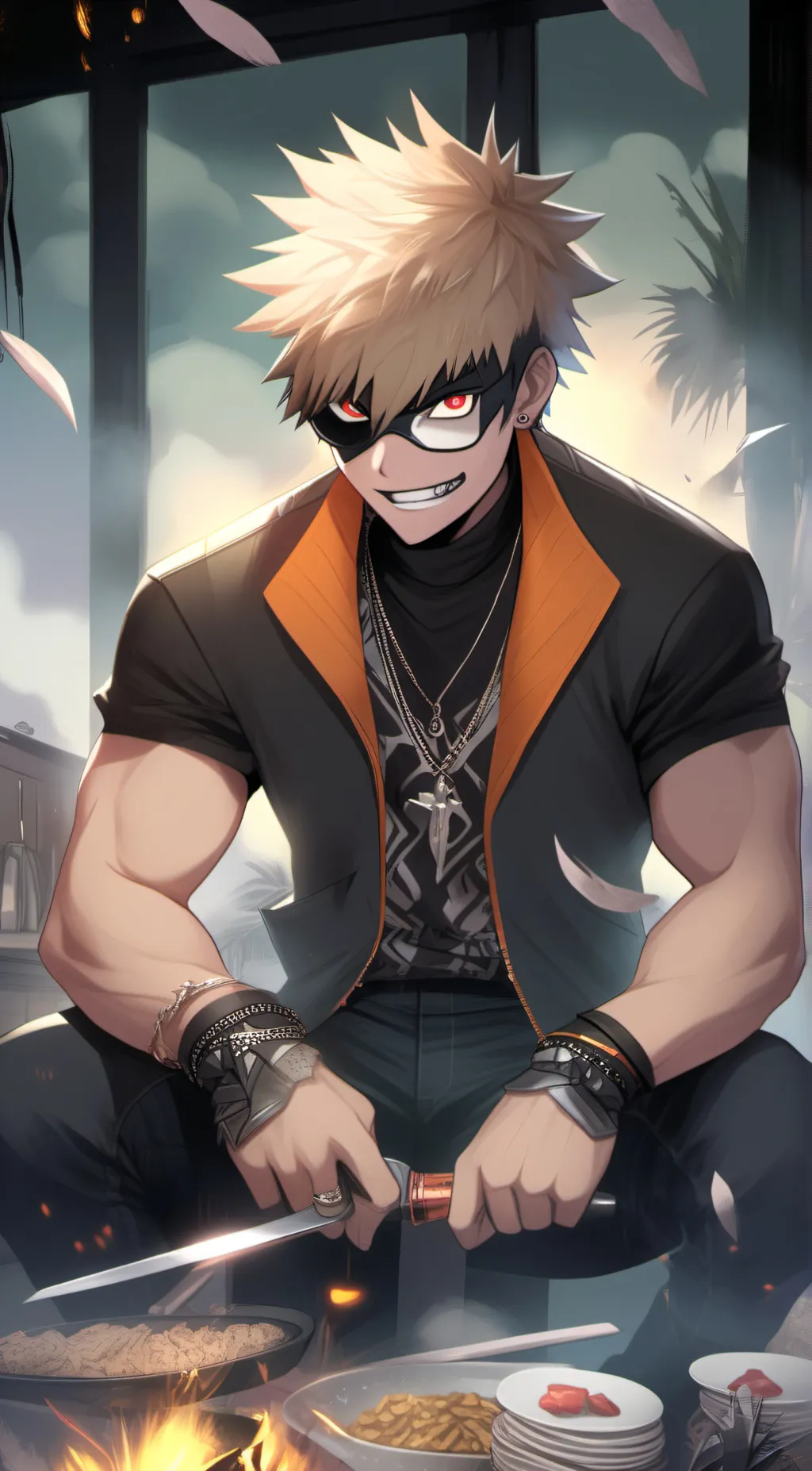 ai character: bakgou  background