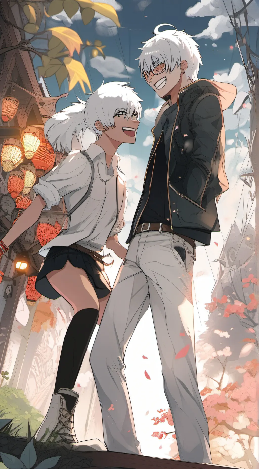 ai character: Hazel and Carson background