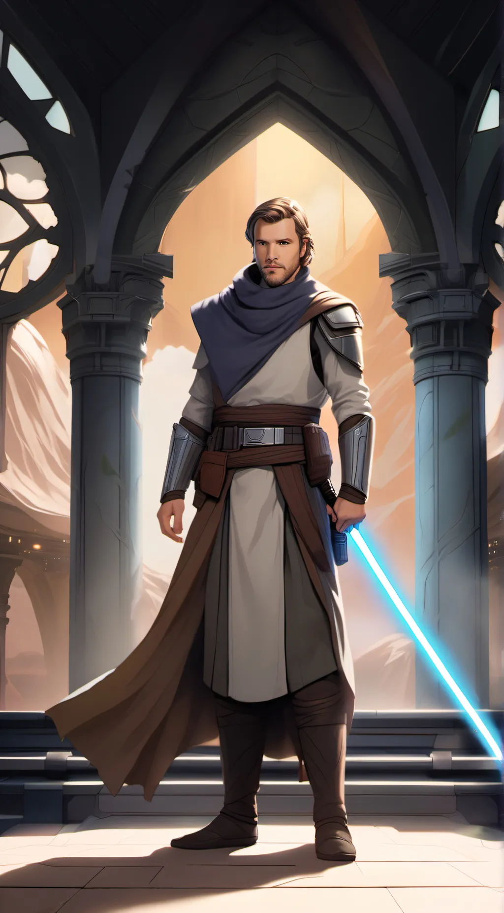 ai character: Obi Wan Kenobi background