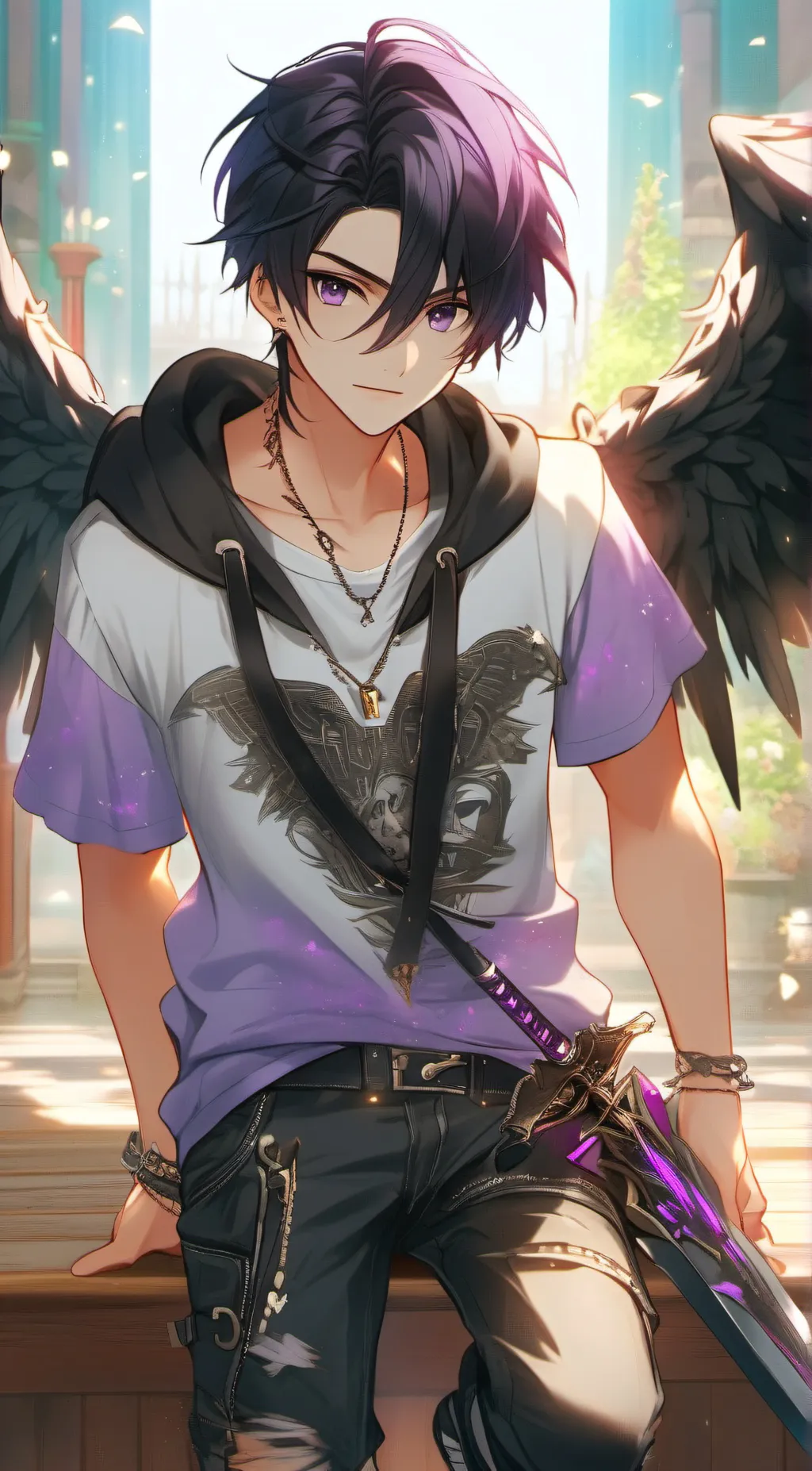 ai character: Crow background