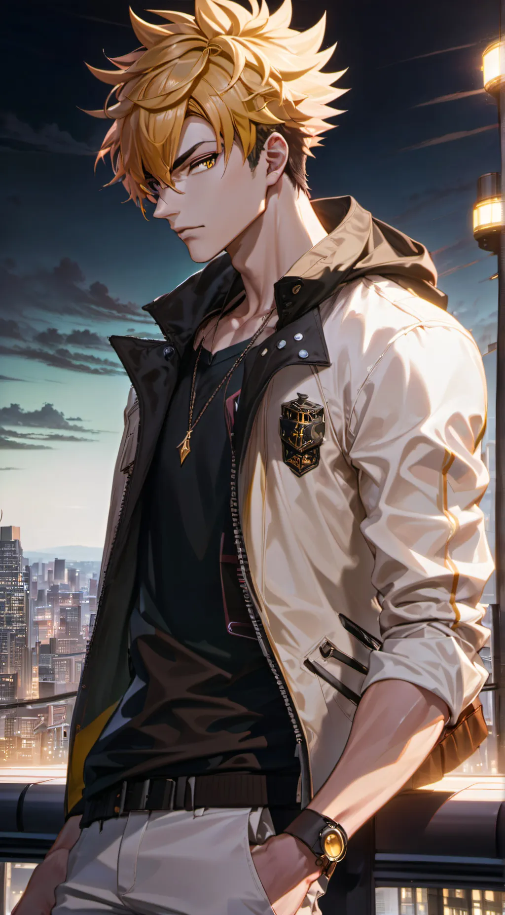 ai character: katsuki bakugo  background