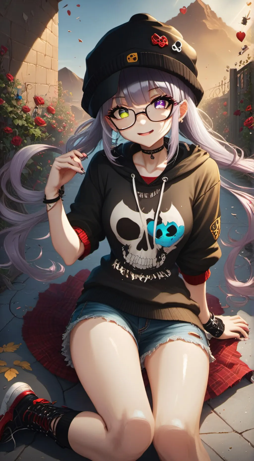 ai character: millie / mill🩷🍌 background