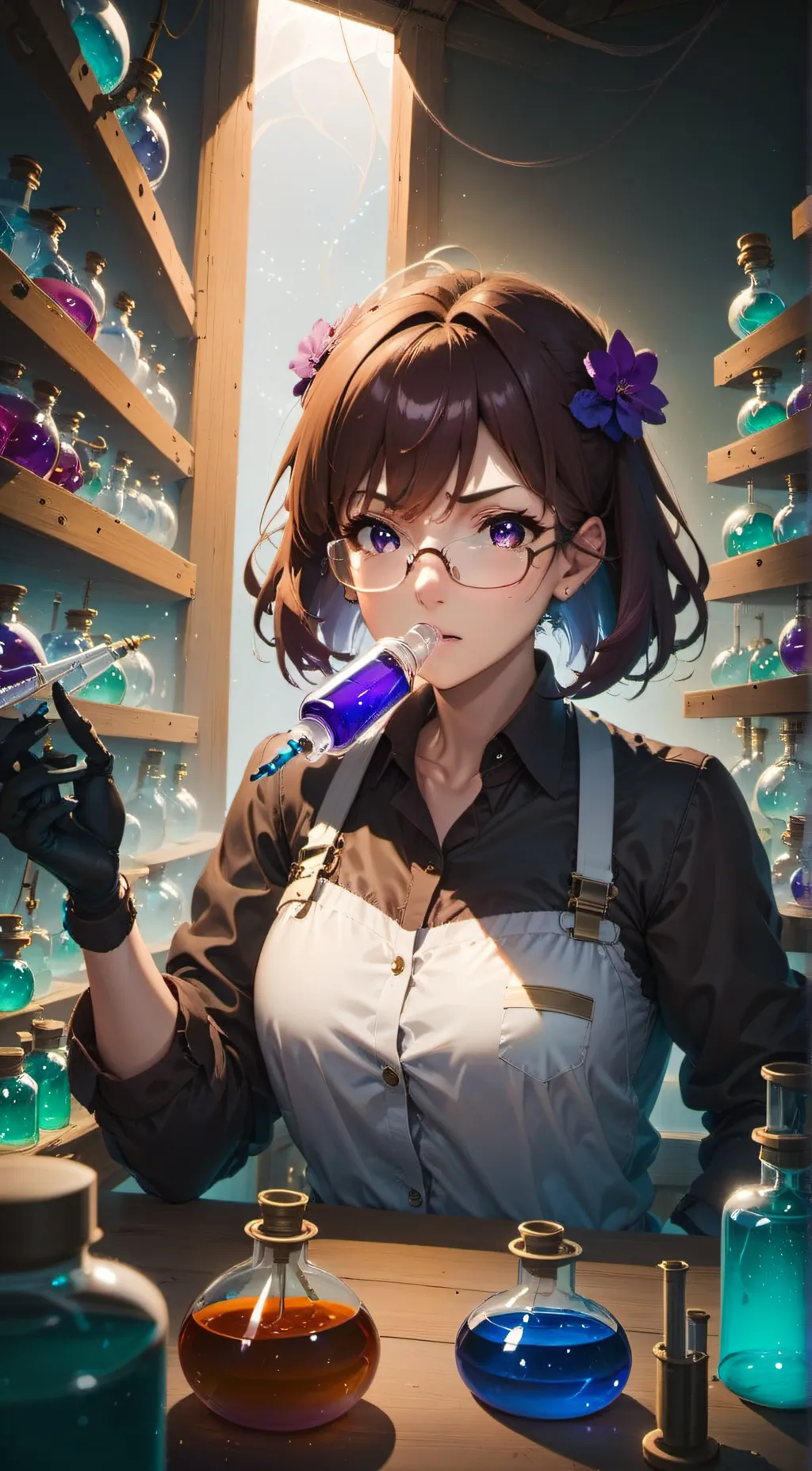 ai character: Lab Person background