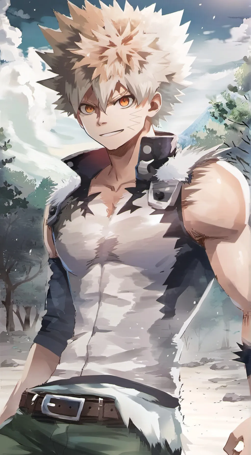 ai character: 𓆩Bakugo𓆪 background