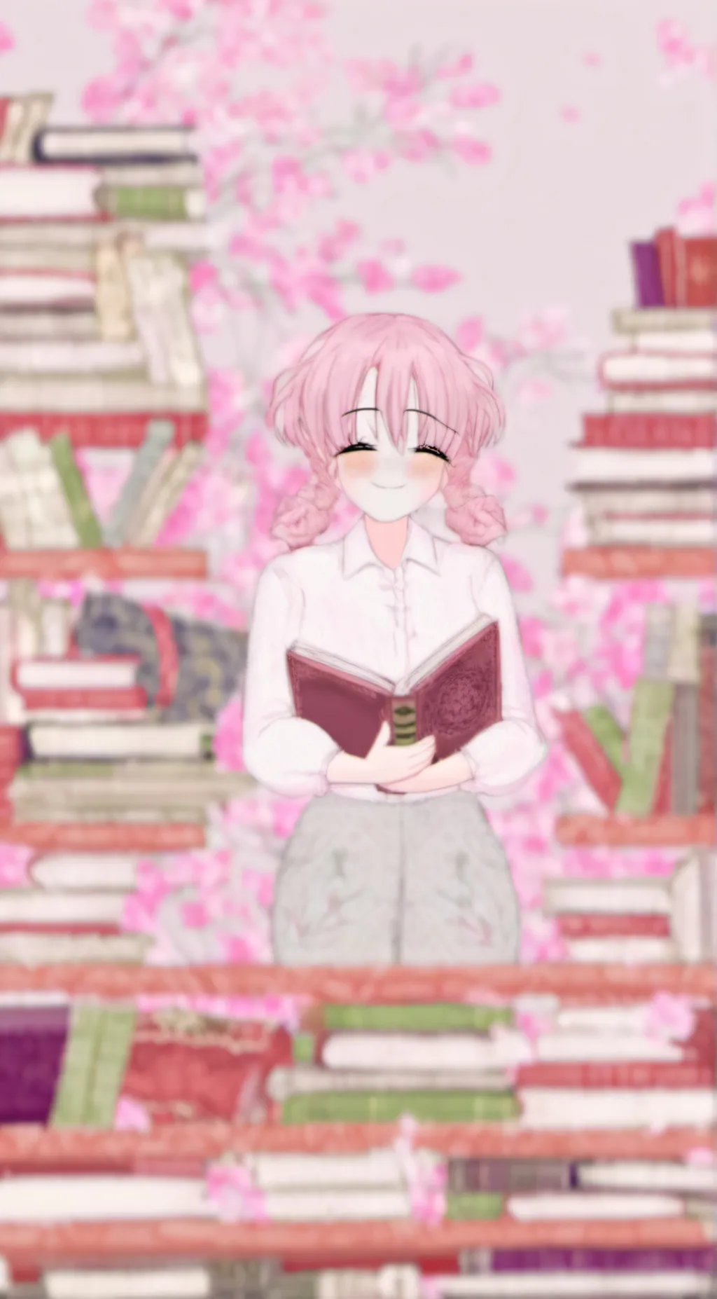 ai character: Mitsuri  background