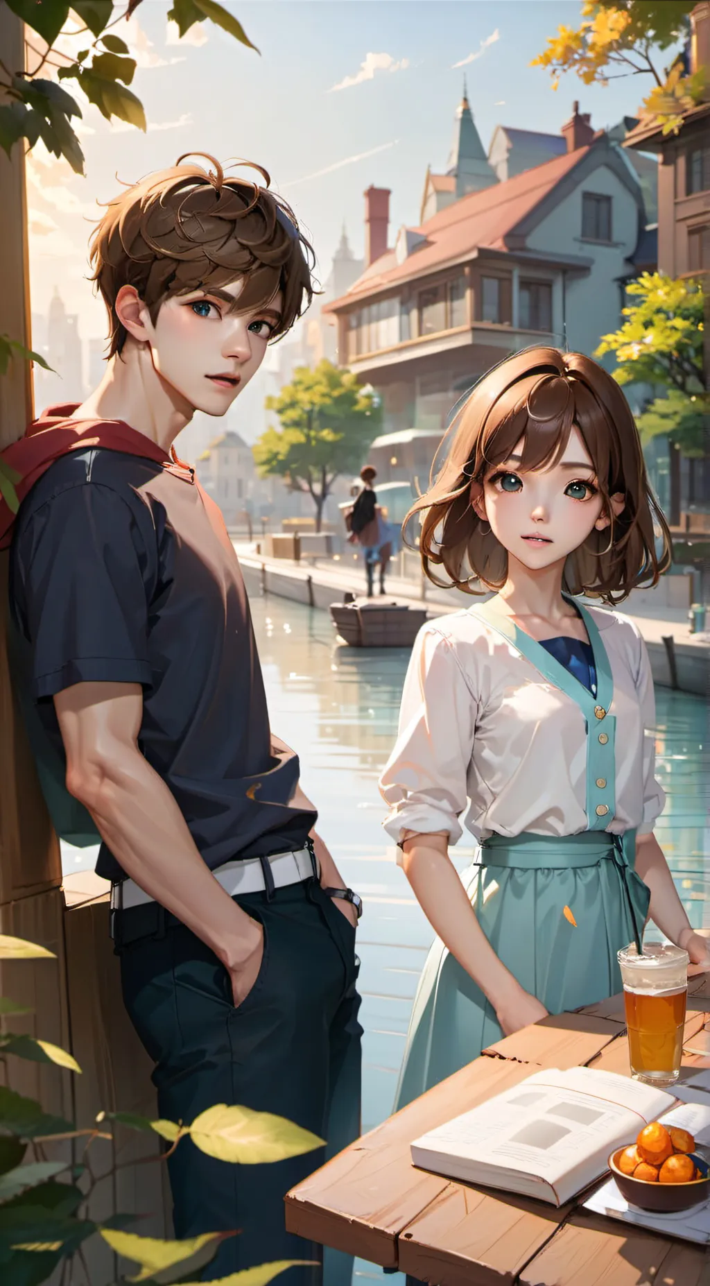 ai character: Noah and Michelle background