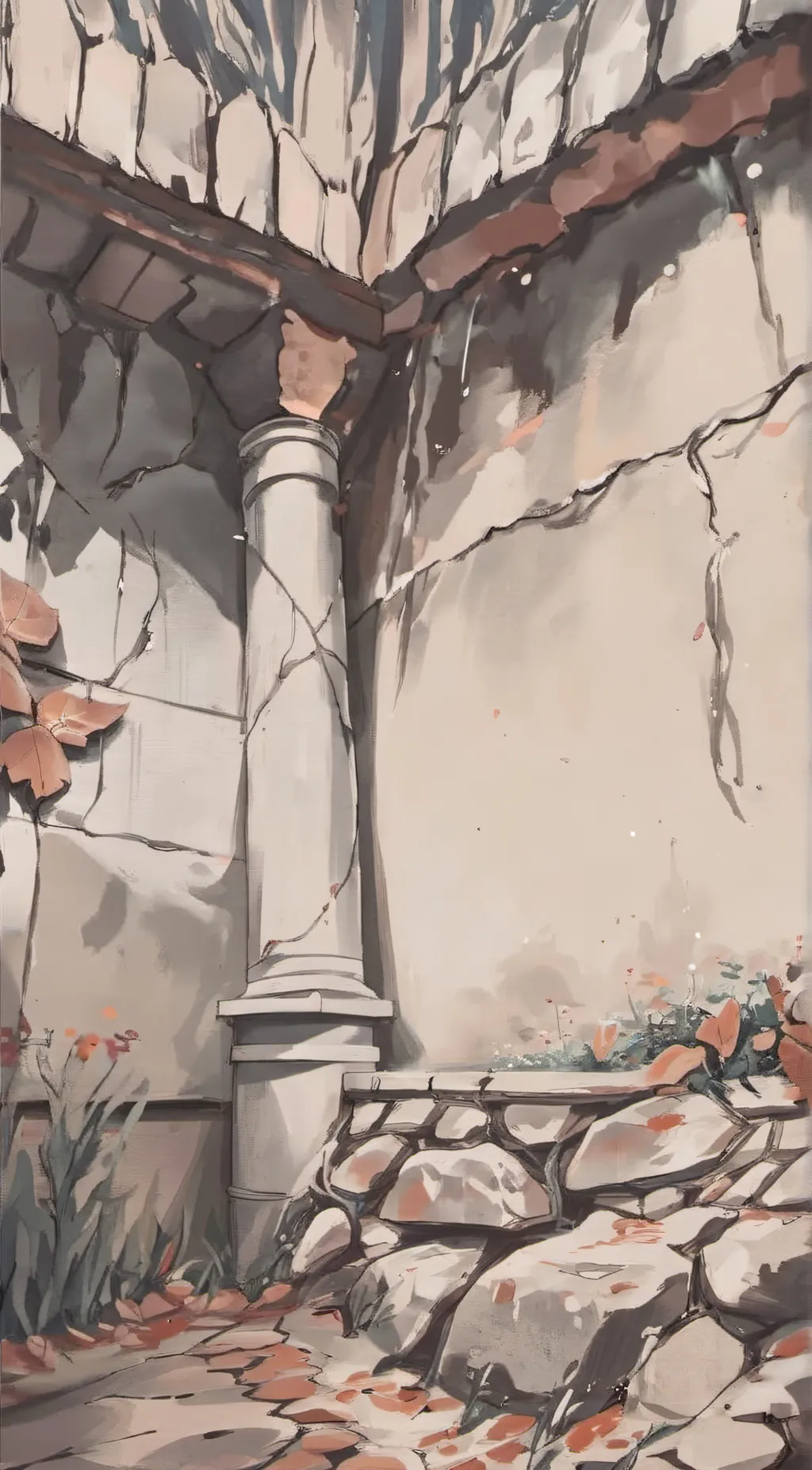 ai character: A LITERAL WALL background