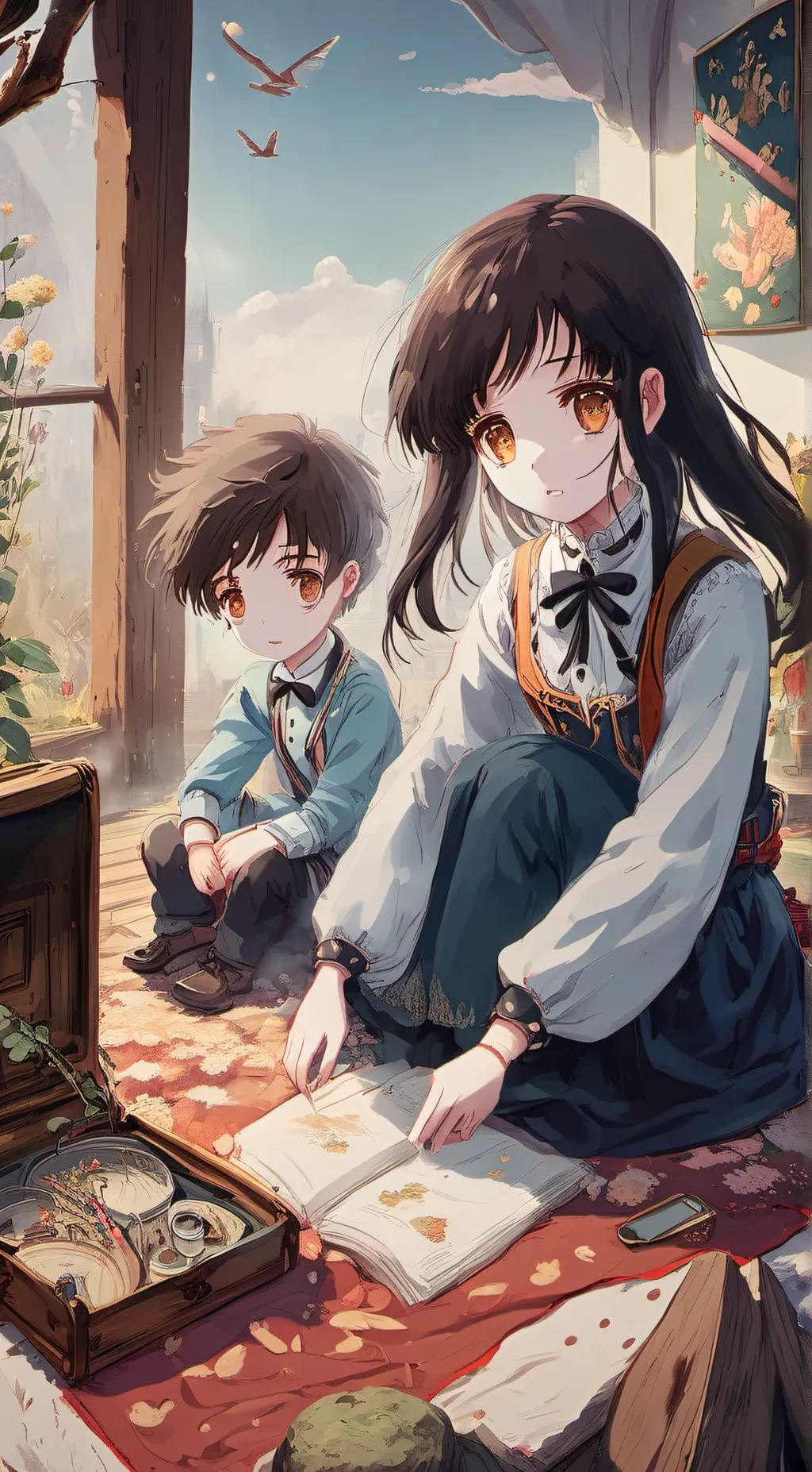 ai character: Alyssa and Stella background