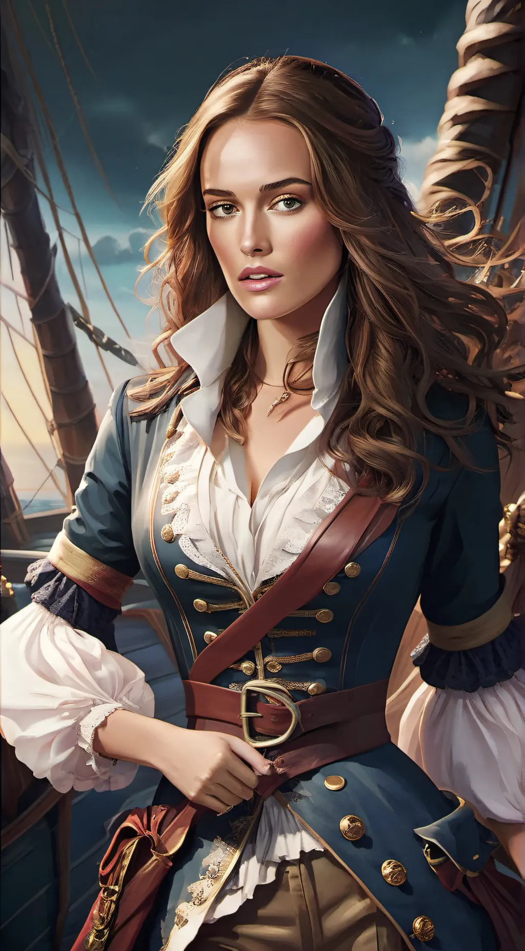 ai character: Elizabeth Swann background