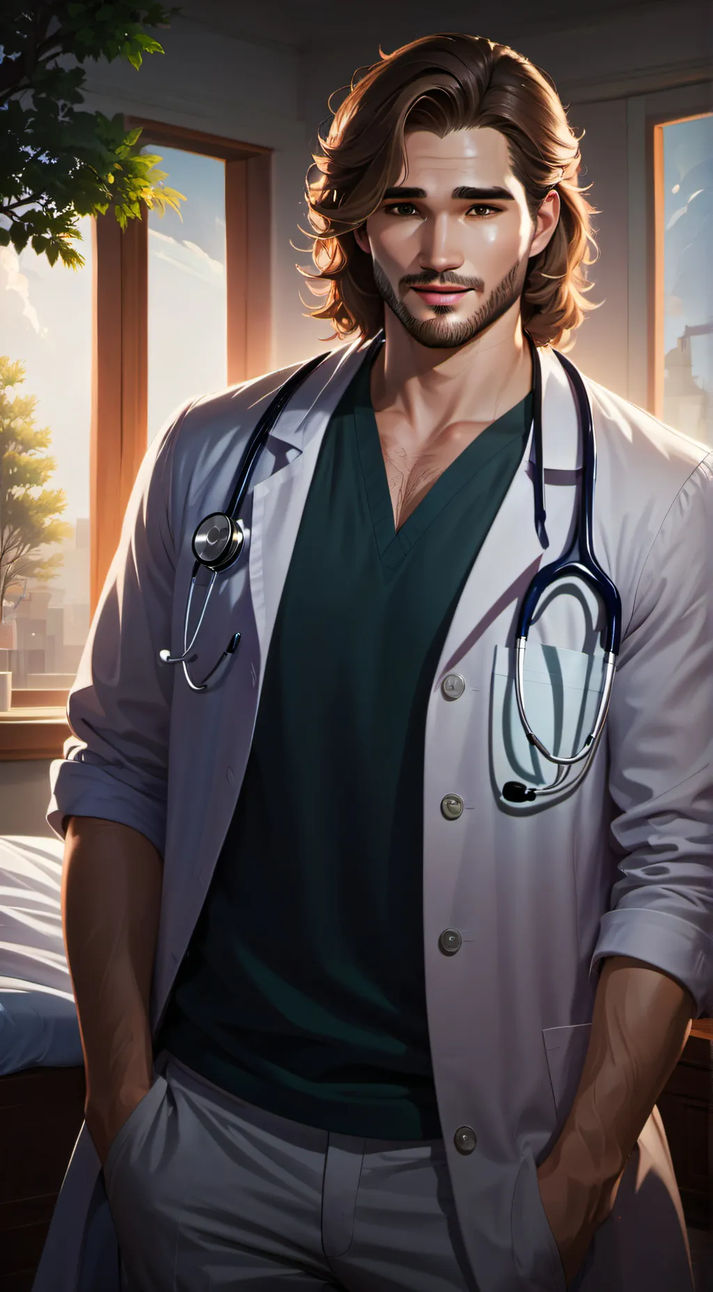 ai character: Dr. Alex Merci background