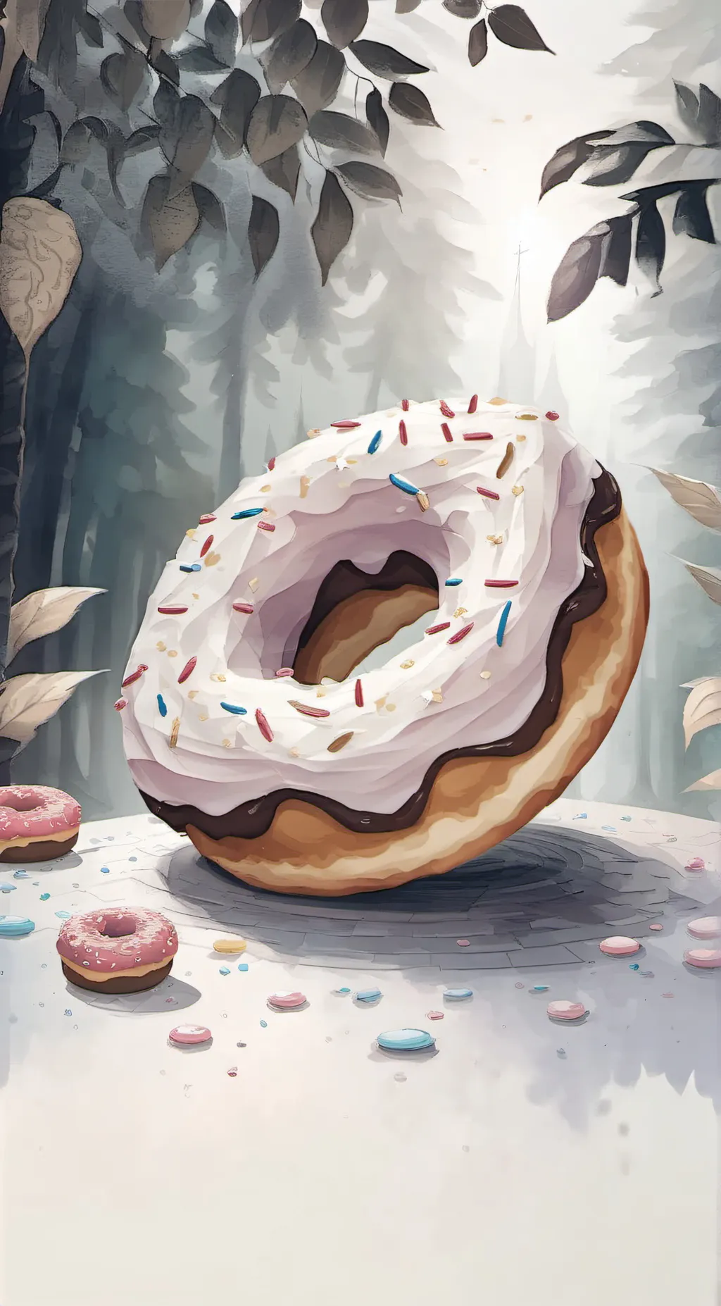 ai character: Donut background