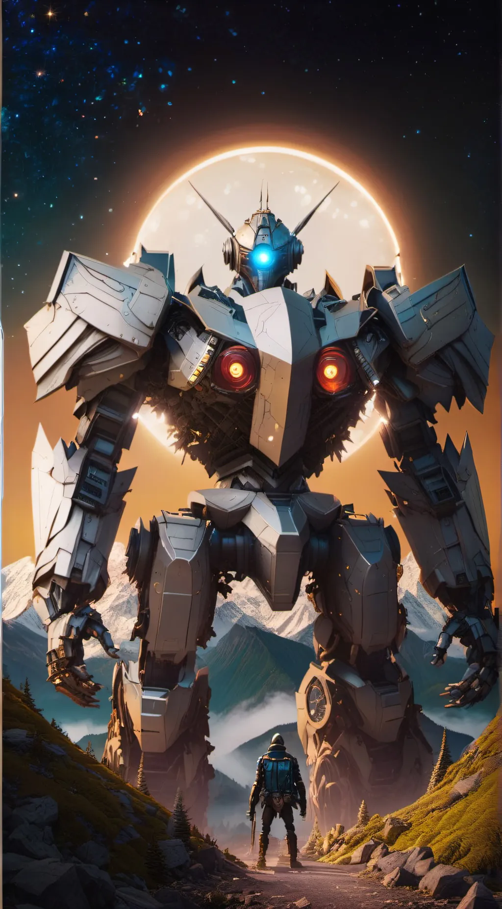ai character: titan tv man background