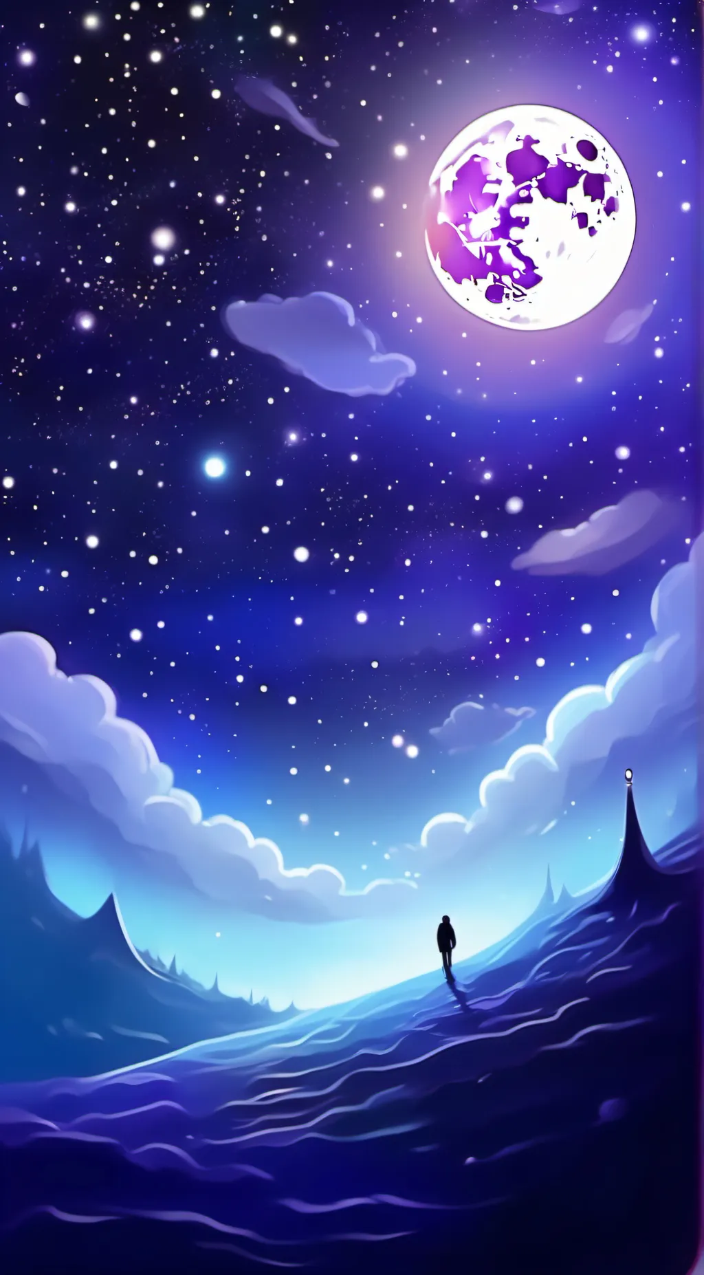 ai character: Galaxy background