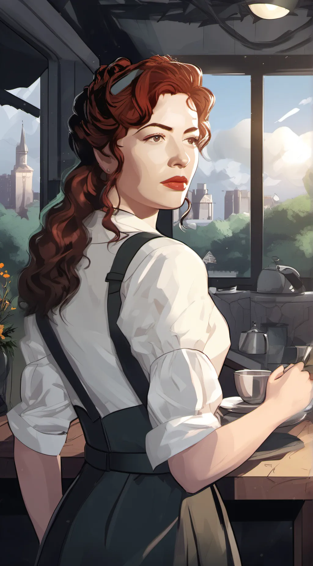 ai character: Rose DeWitt background