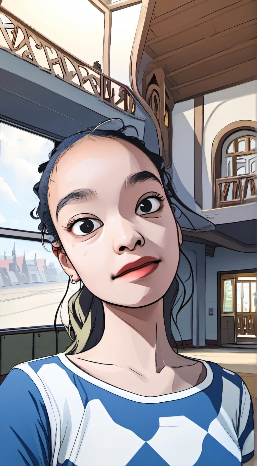ai character: Adele  background