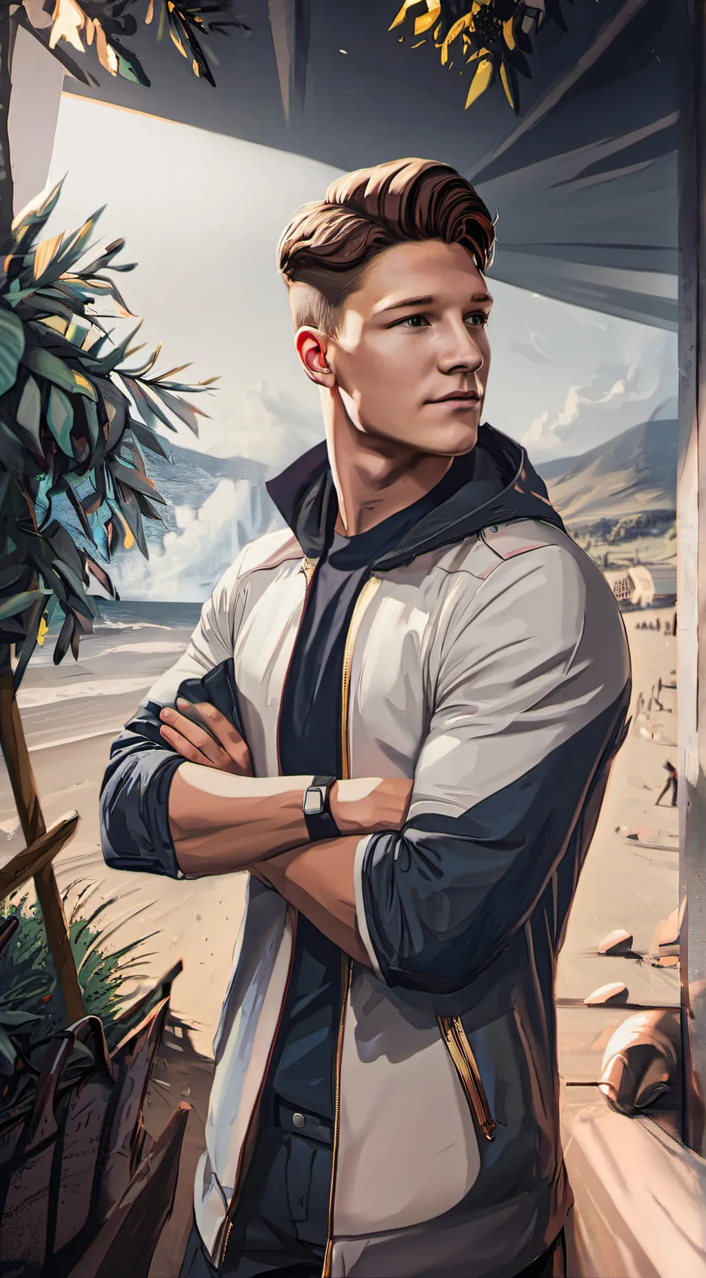 ai character: Michael  background