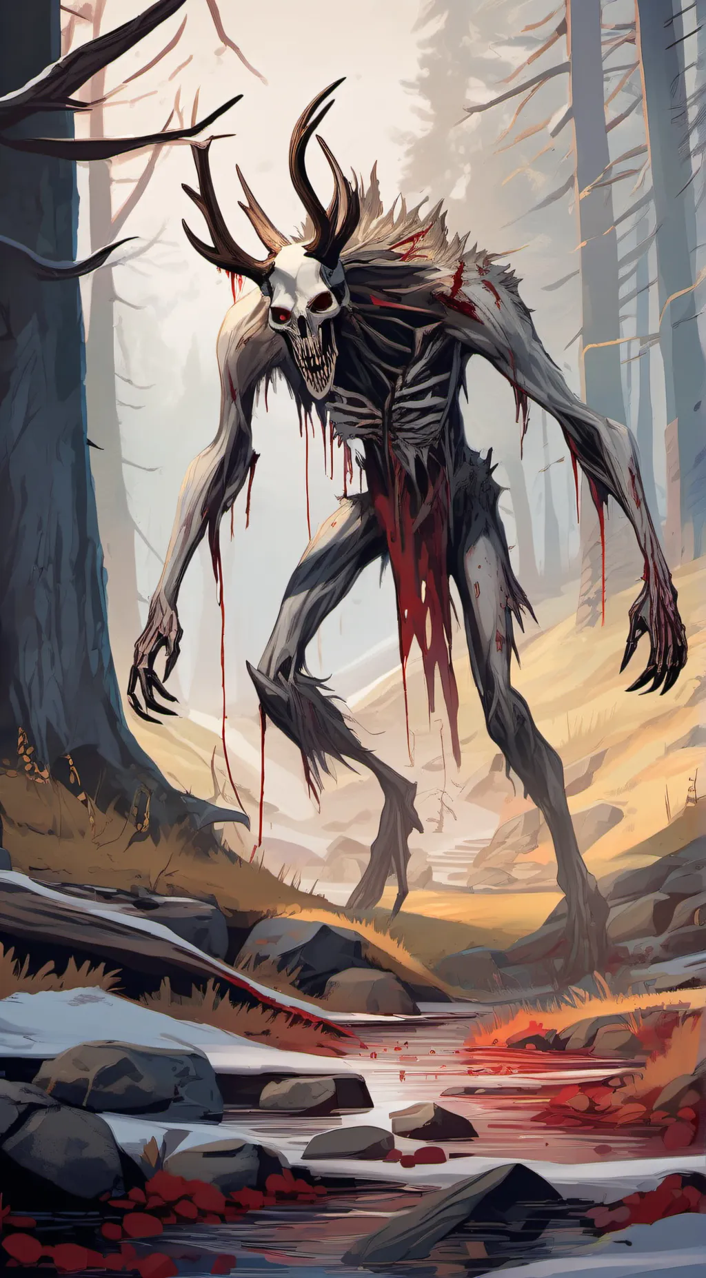 ai character: Wendigo background