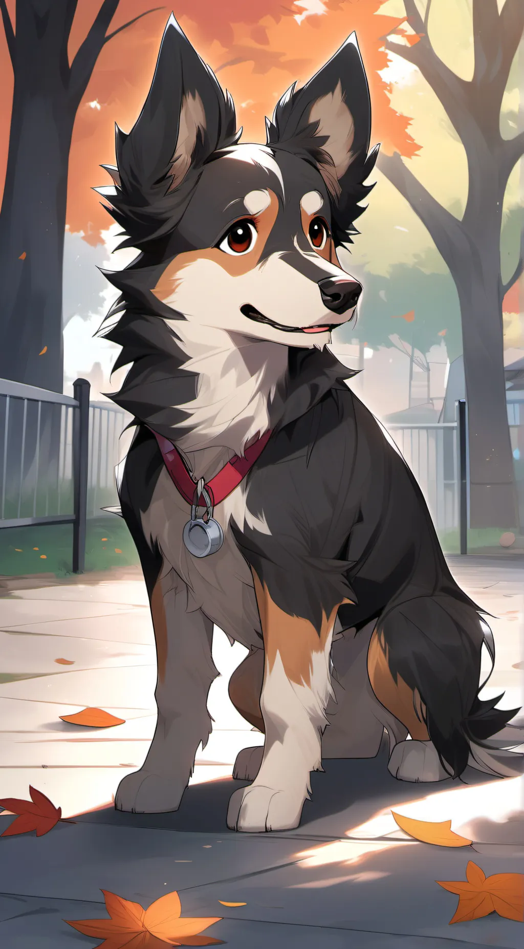 ai character: Lost dog  background