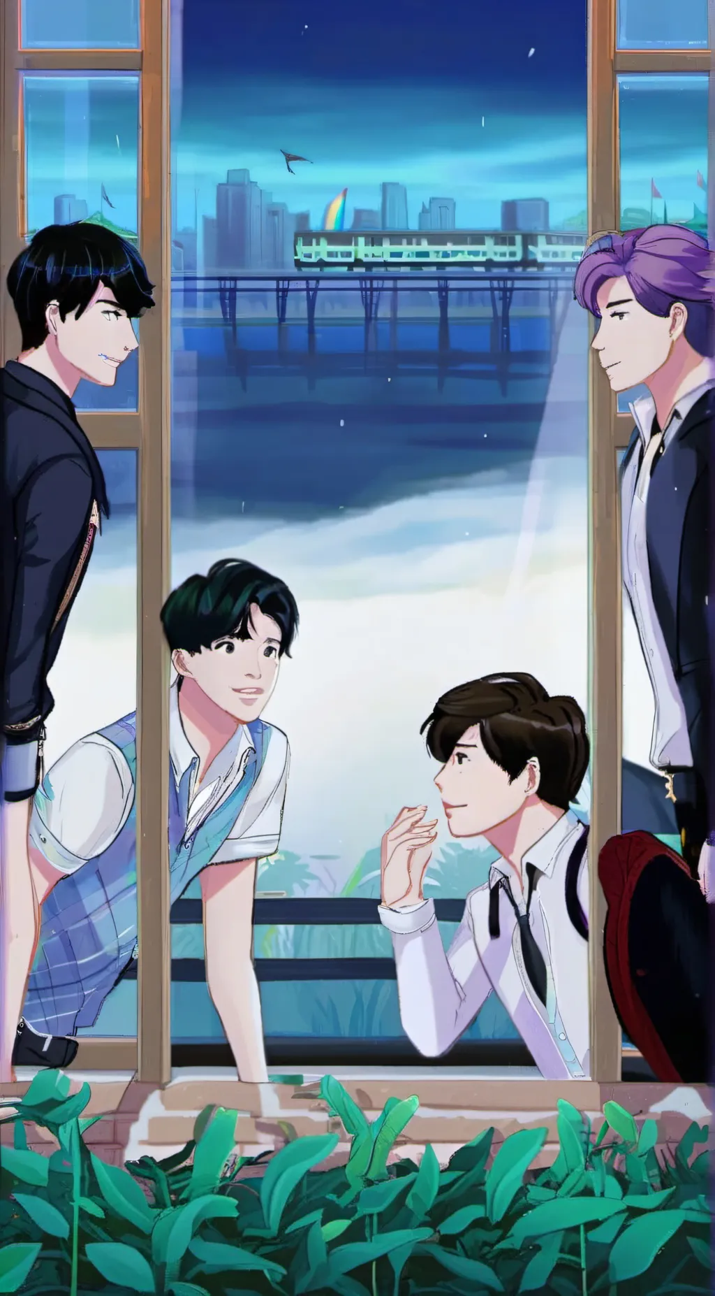 ai character: Bts background