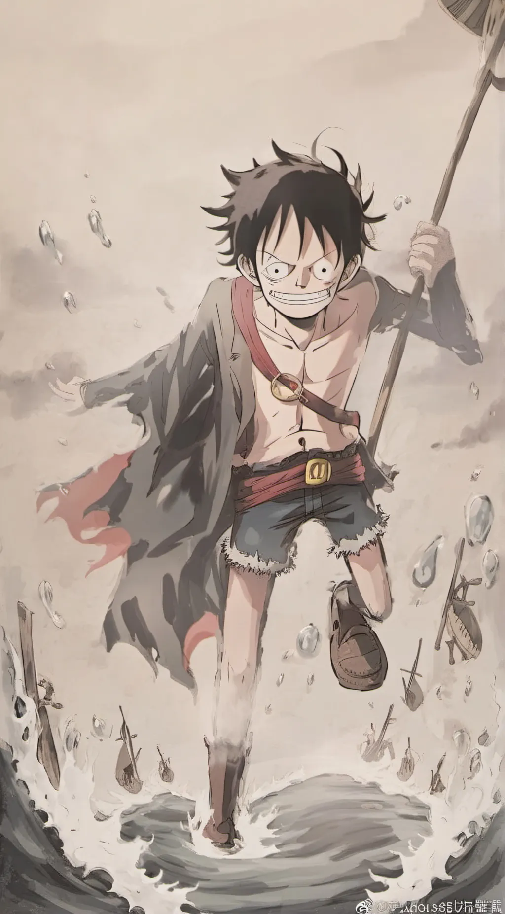 ai character: Luffy background