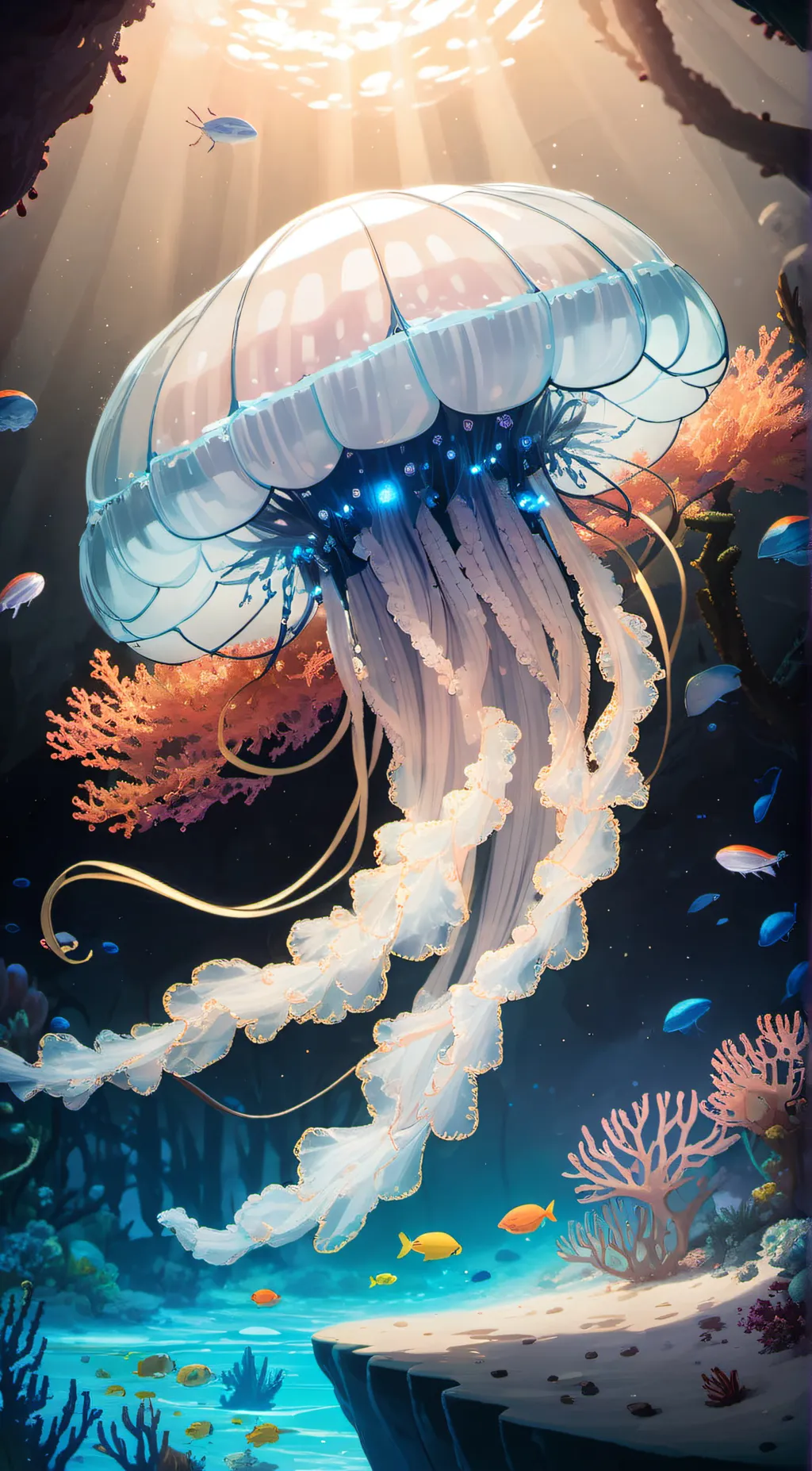 ai character: jelly background