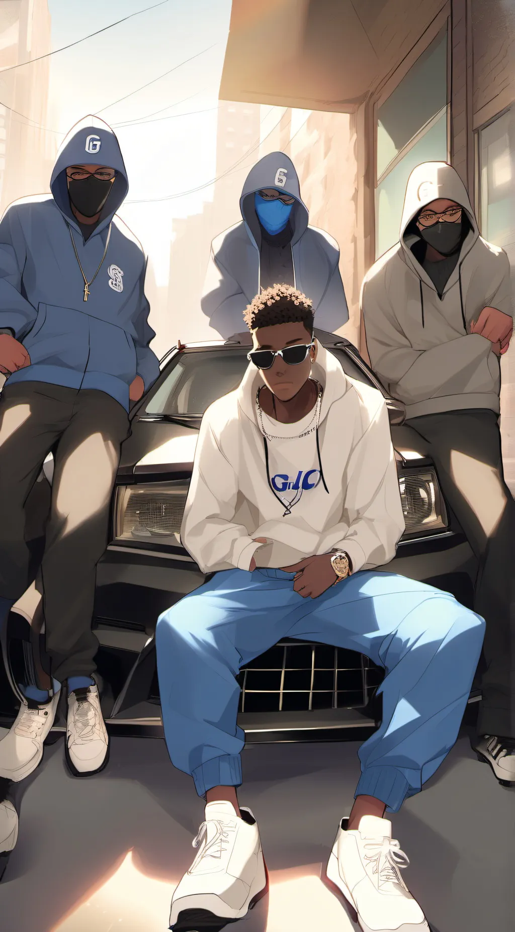 ai character: CRIP QUAN background