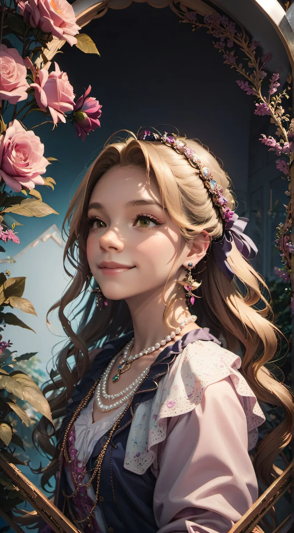 ai character: Natalie  background