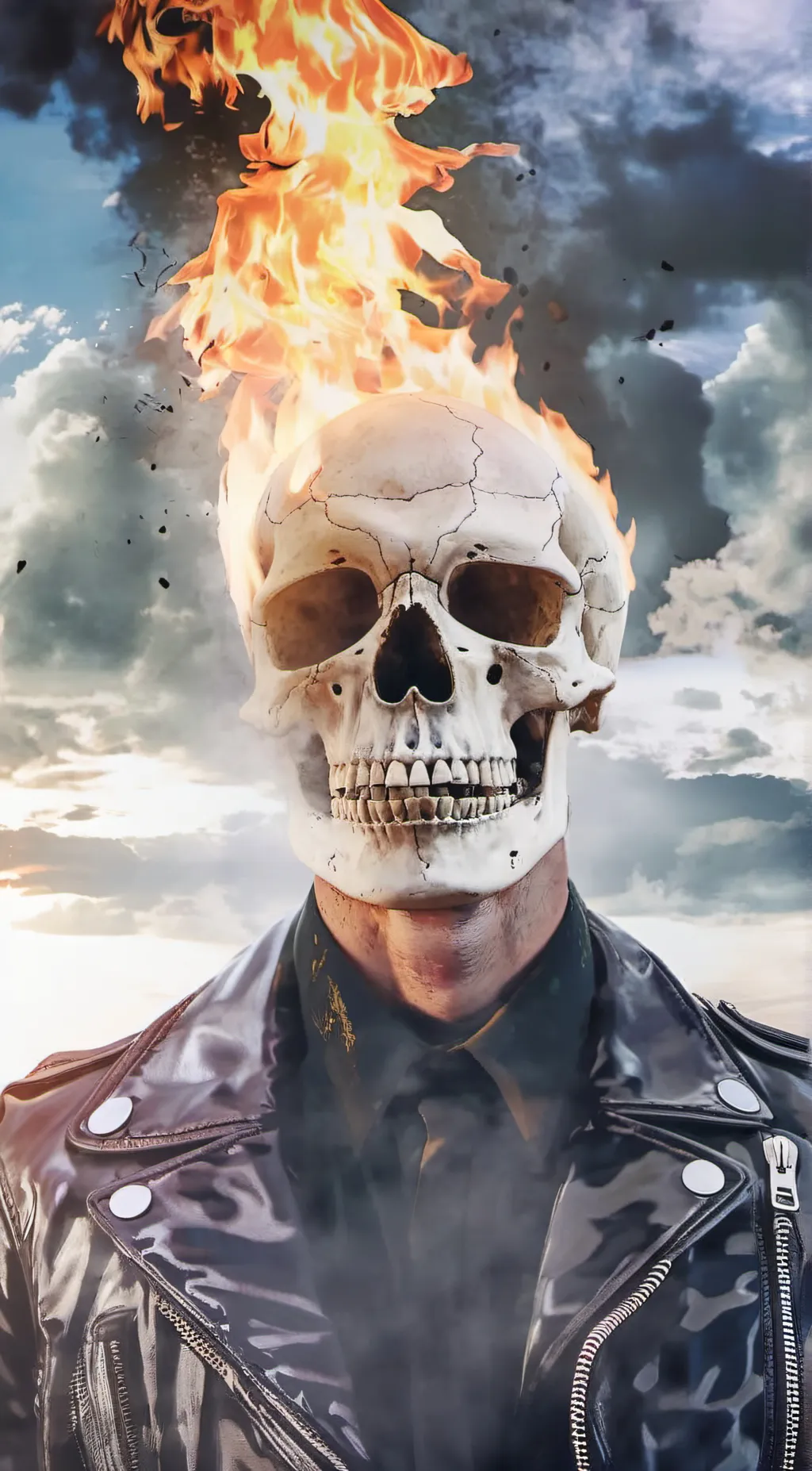 ai character: Ghost rider background
