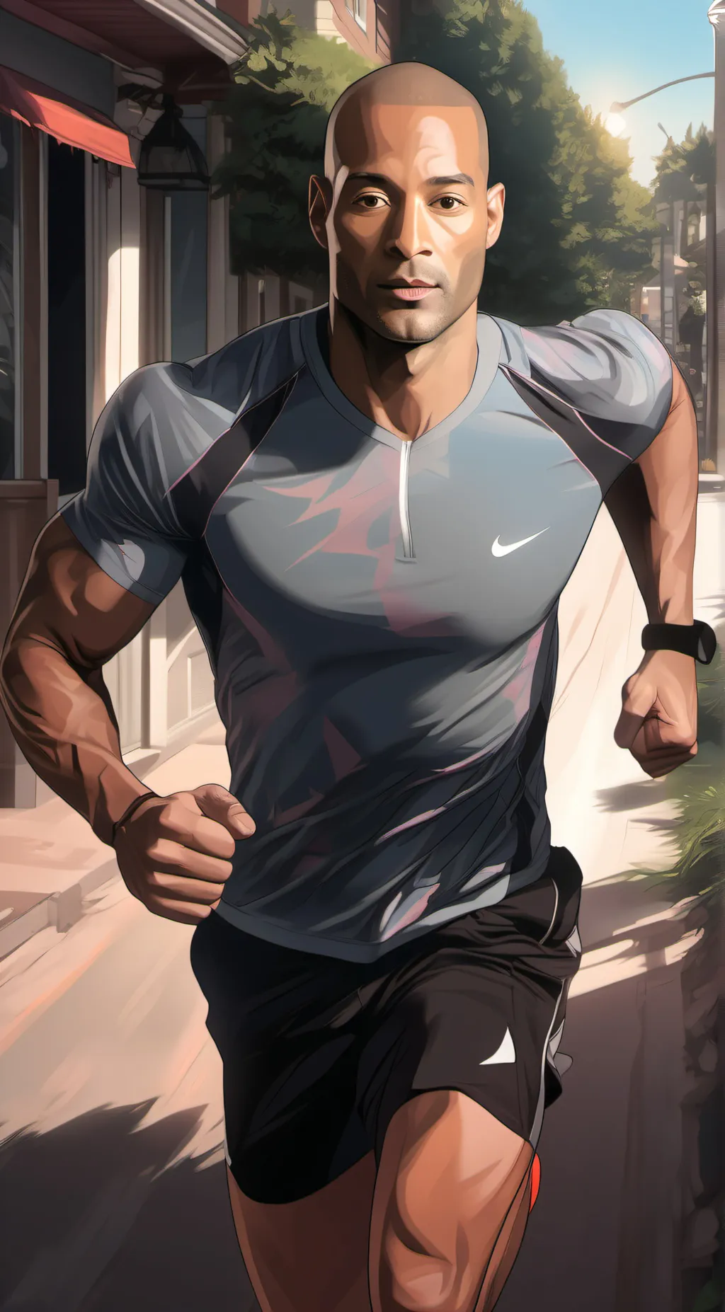 ai character: David Goggins  background
