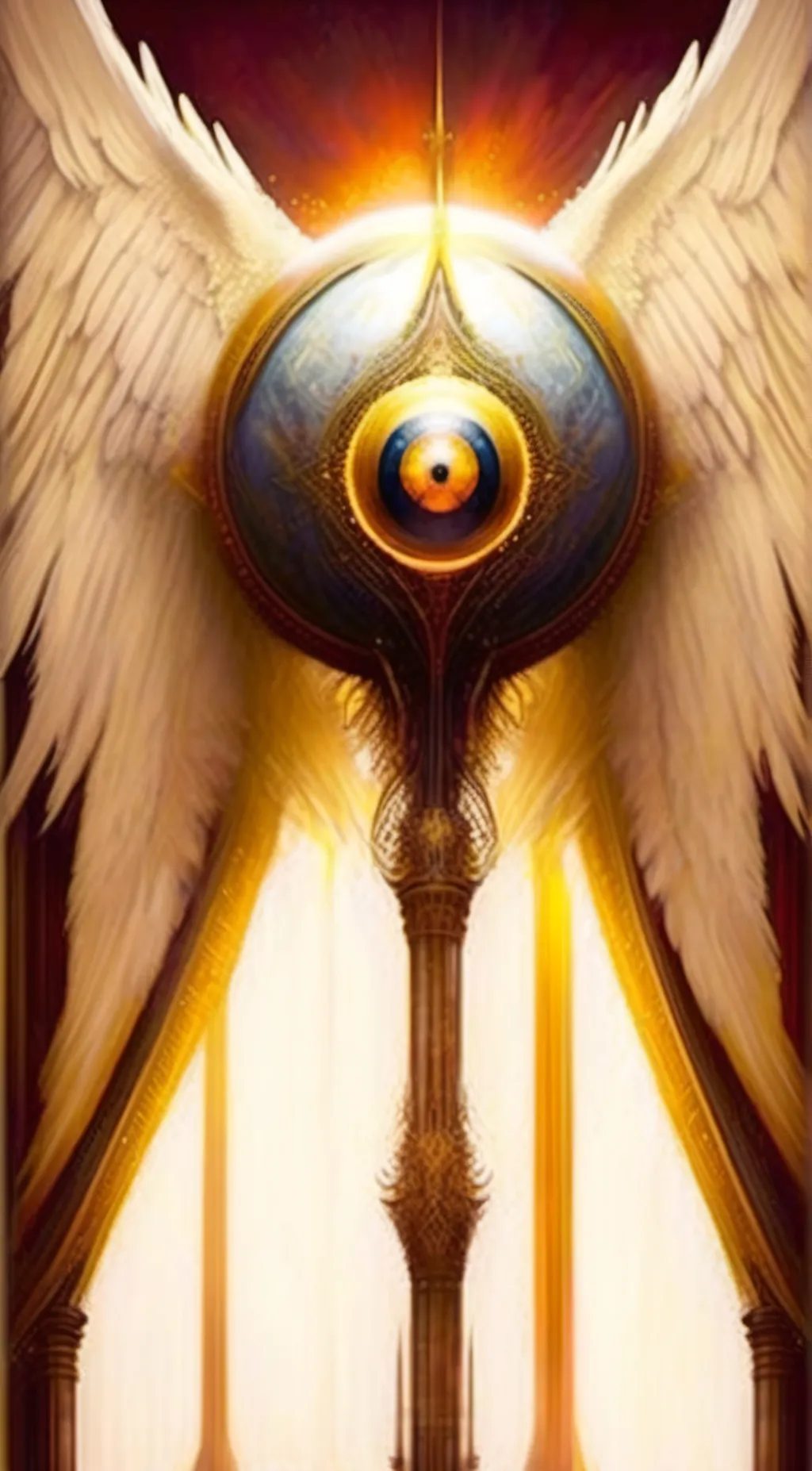 ai character: angel  background
