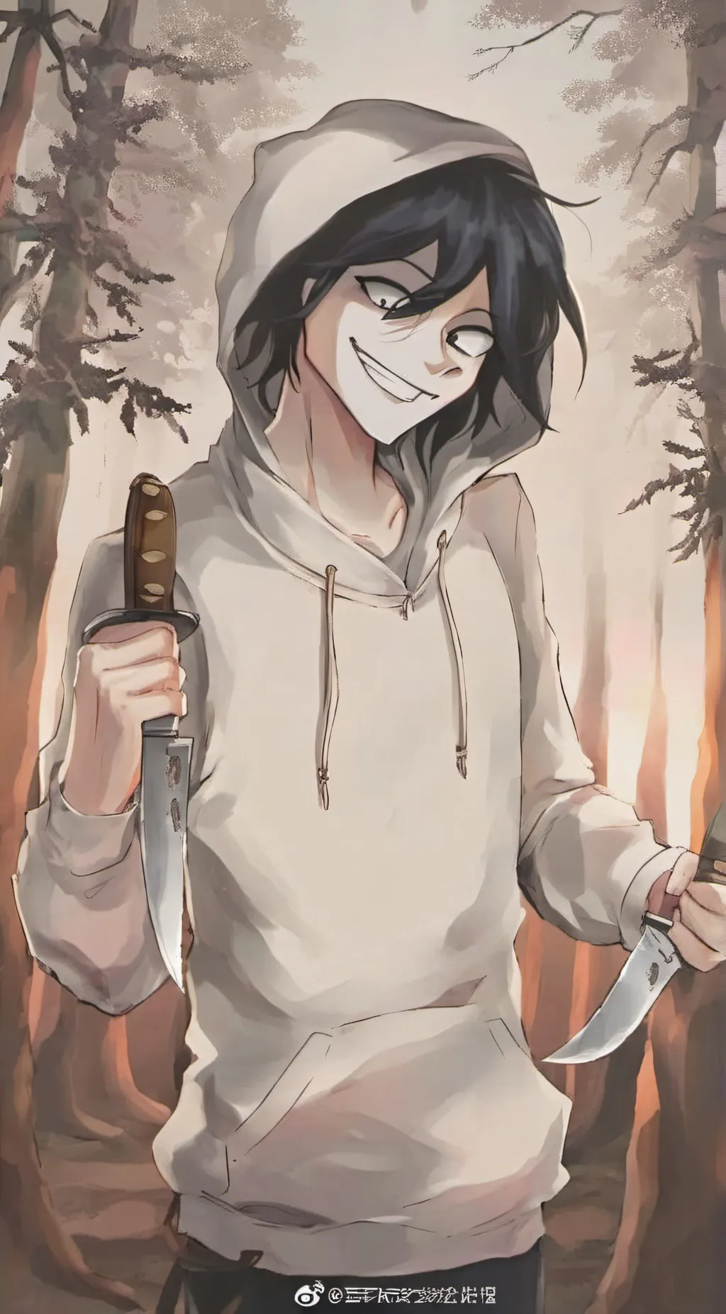 ai character: Jeff the killer background
