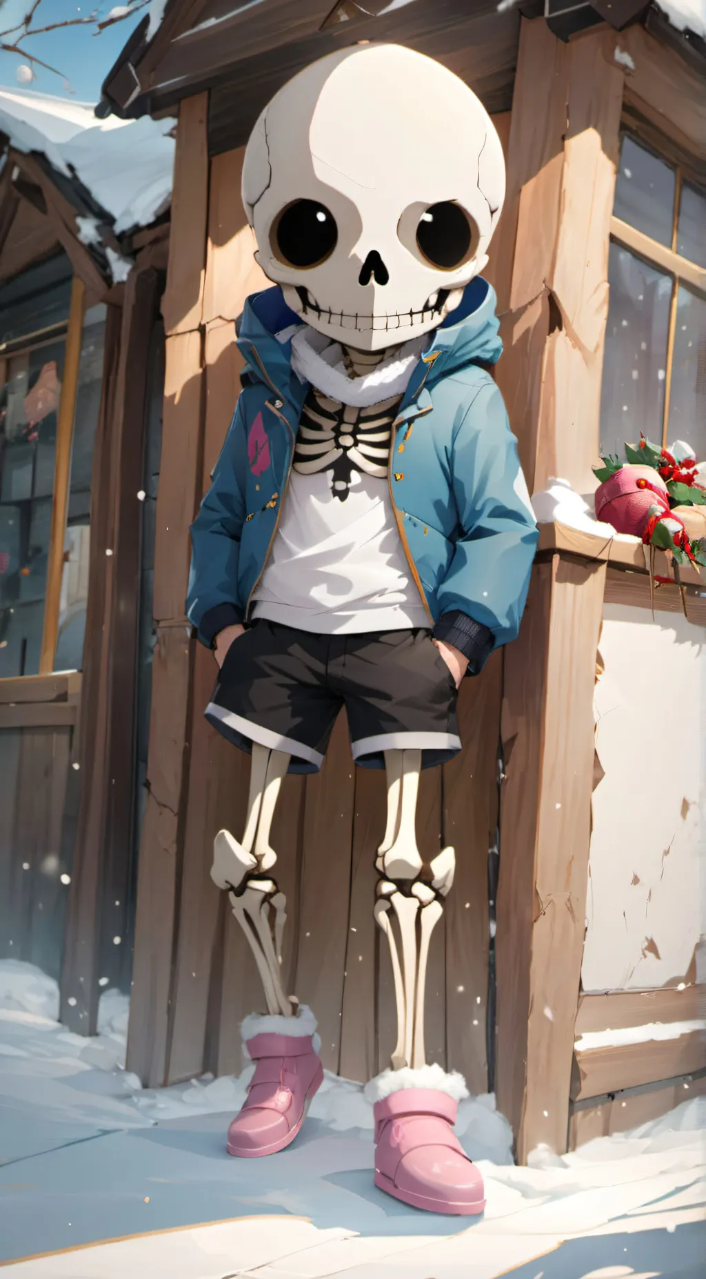 ai character: Sans background