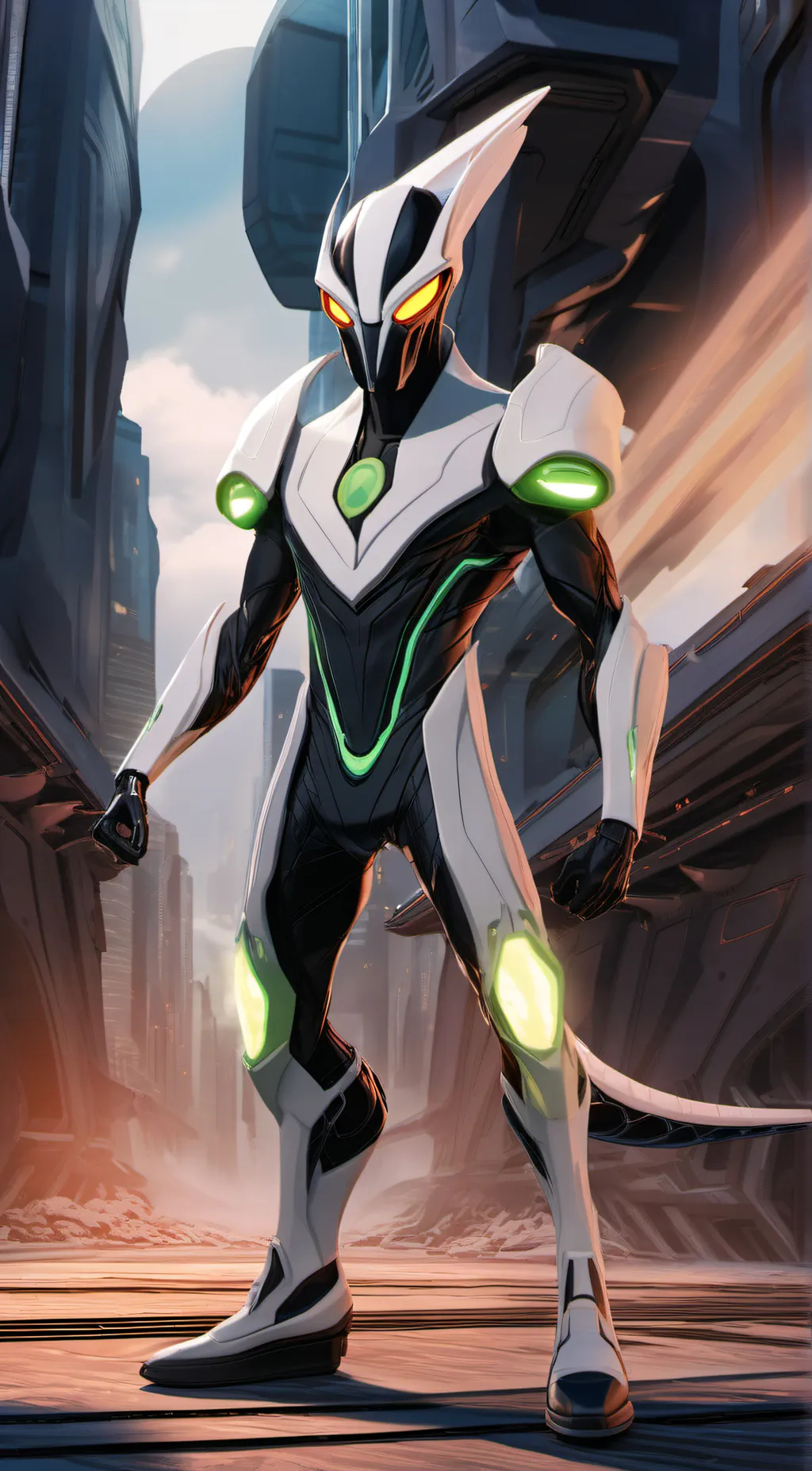 ai character: XLR8 background