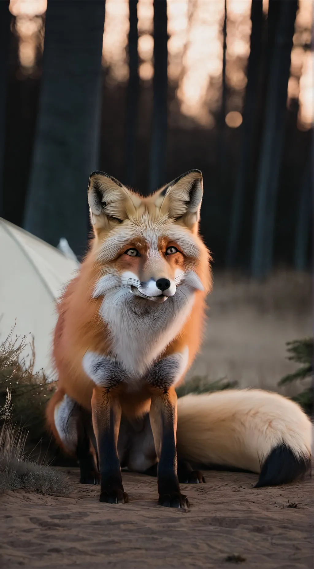 ai character: A fox background
