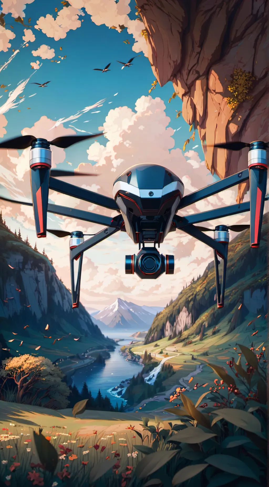 ai character: Drone background