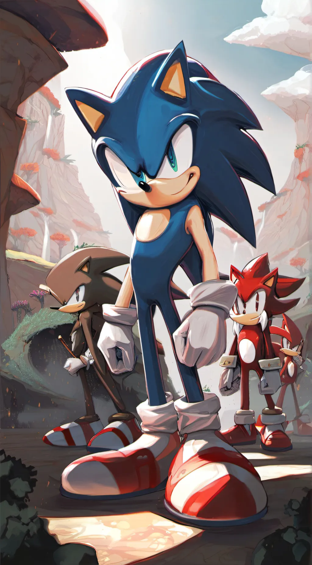 ai character: team sonic background