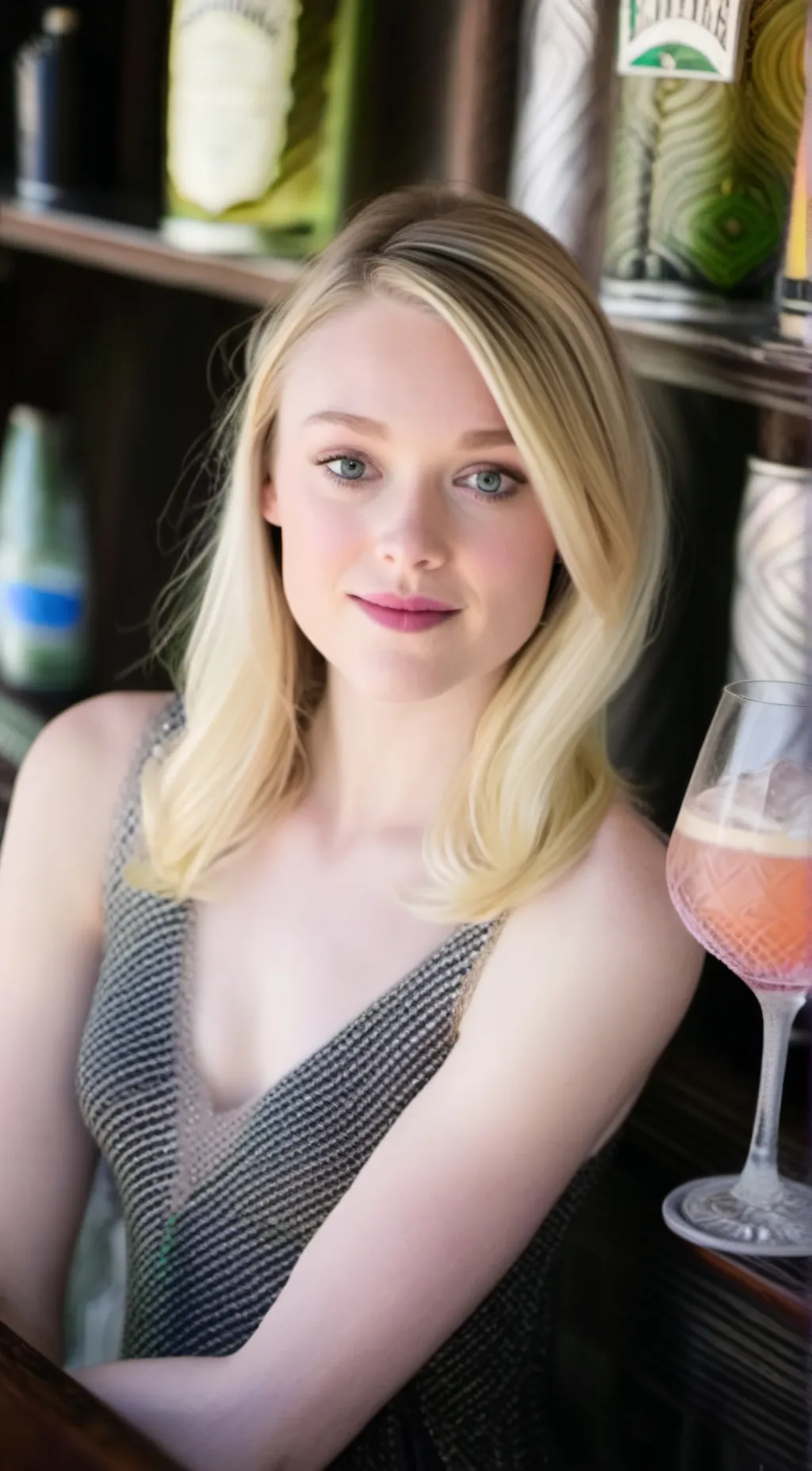 ai character: Dakota Fanning background