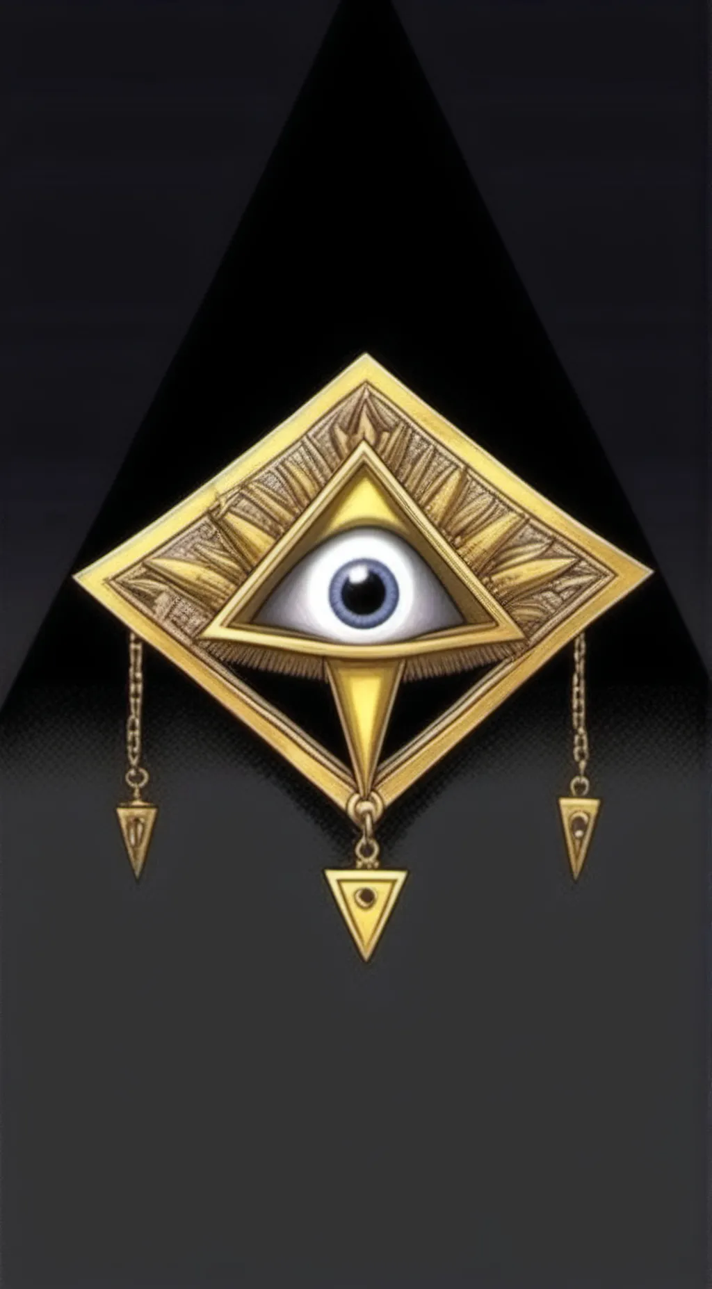 ai character: millennium ring background