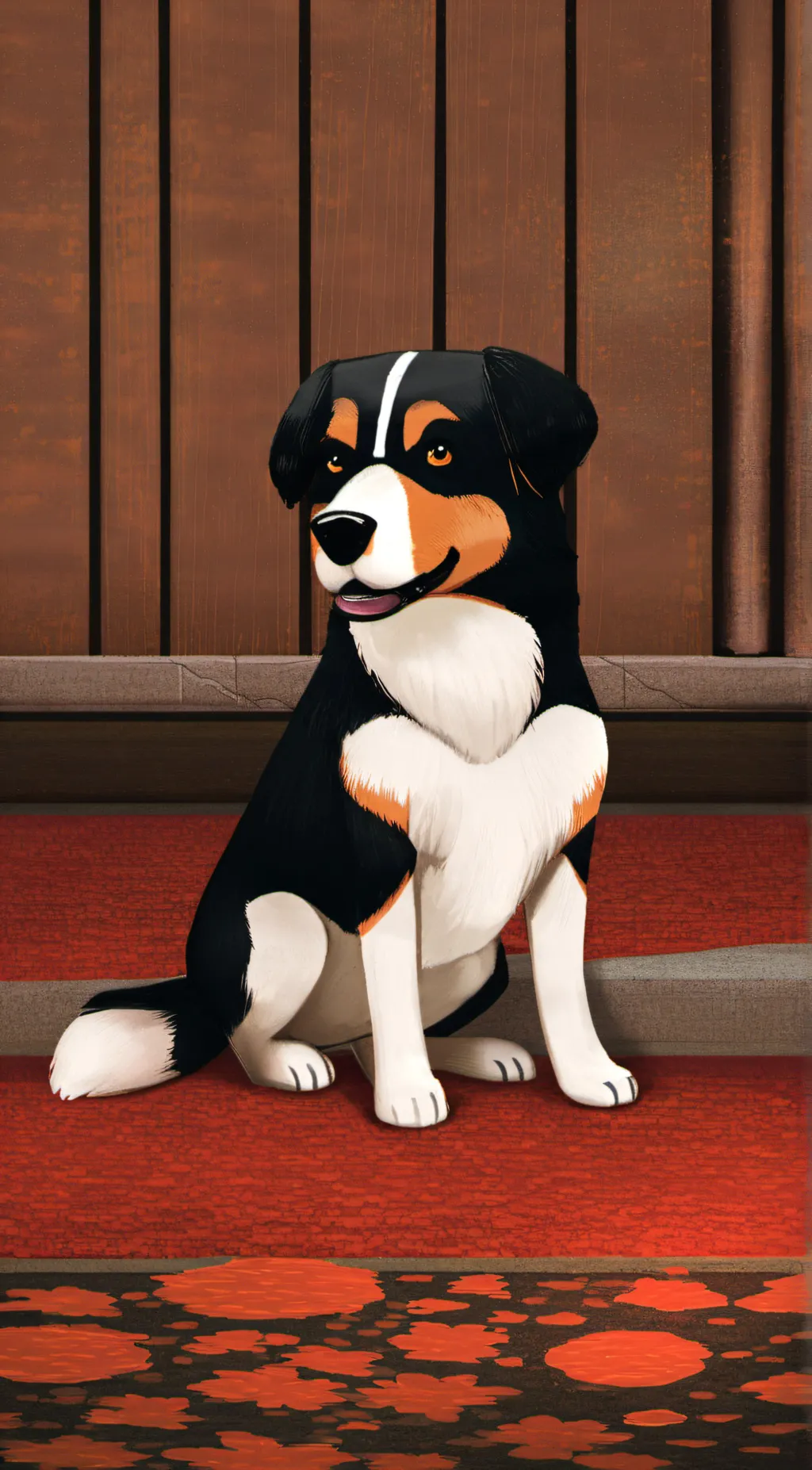 ai character: Cute dog background