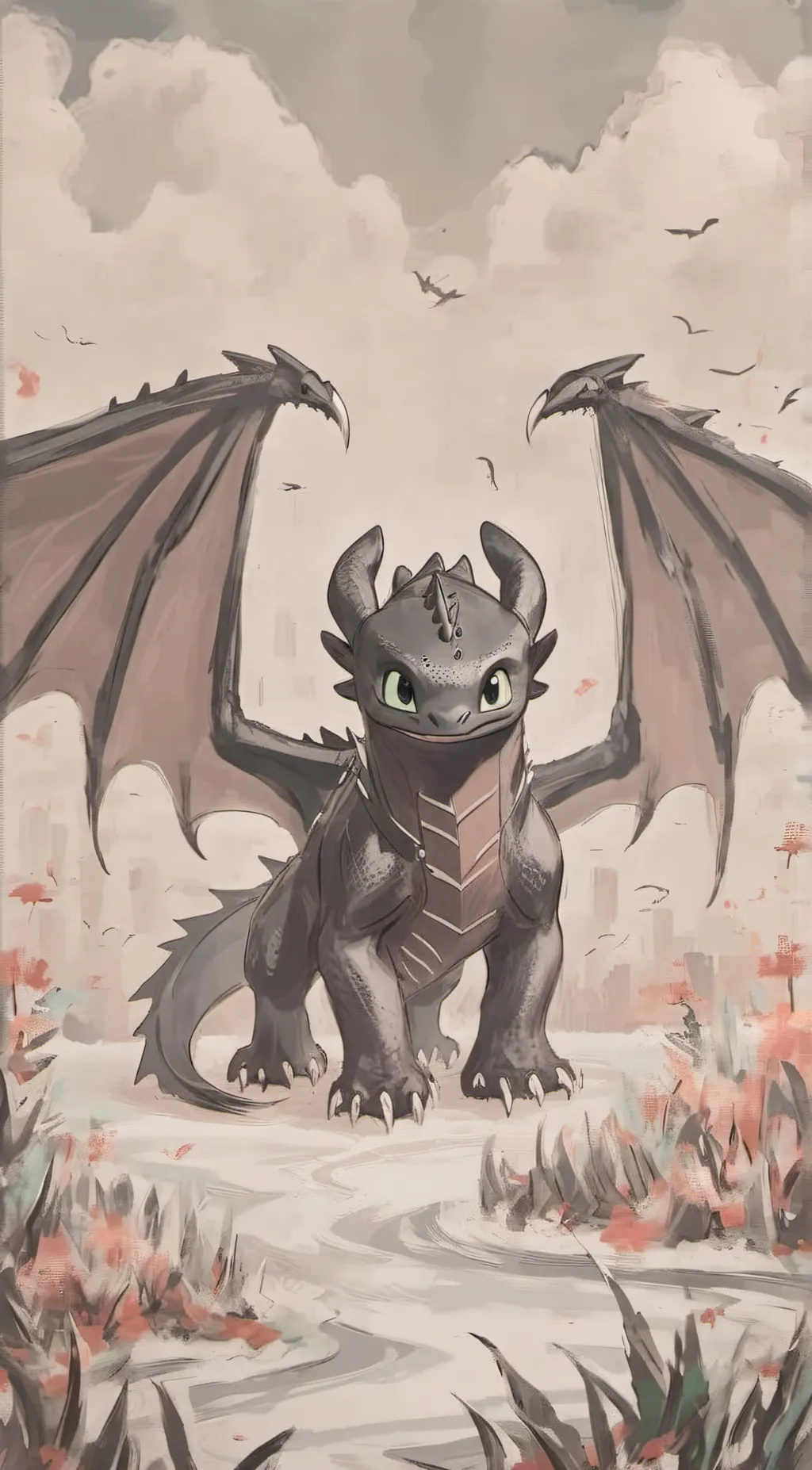 ai character: Toothless background