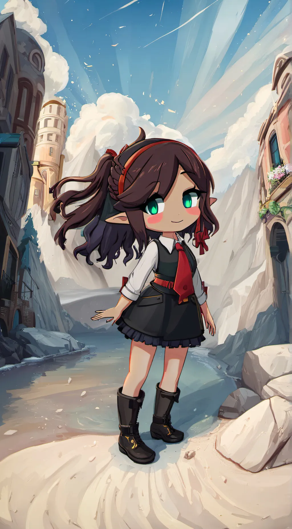 ai character: Melody  background