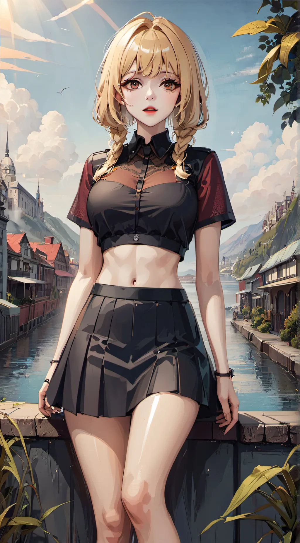 ai character: Maybelline k. background