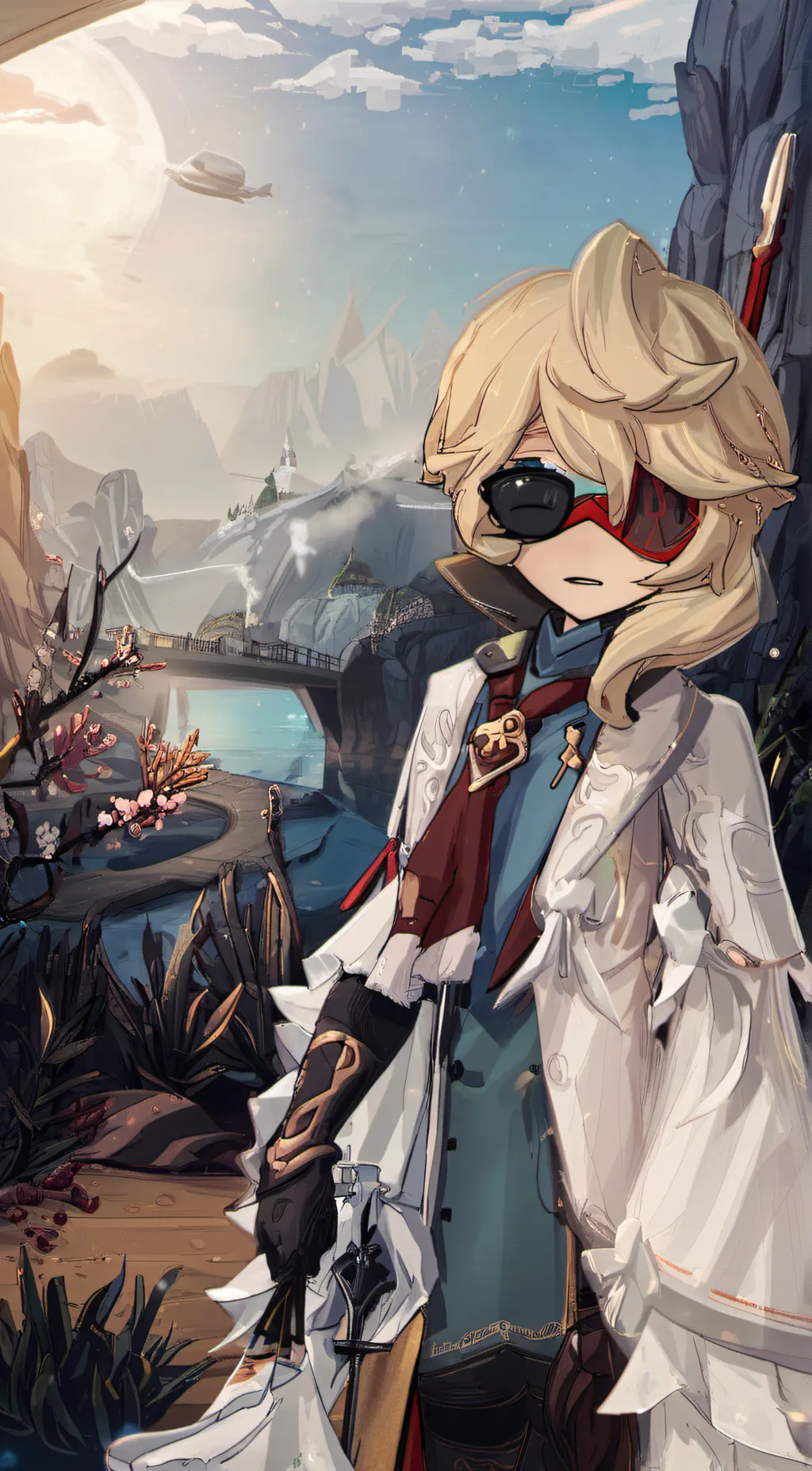 ai character: Chat noir  background