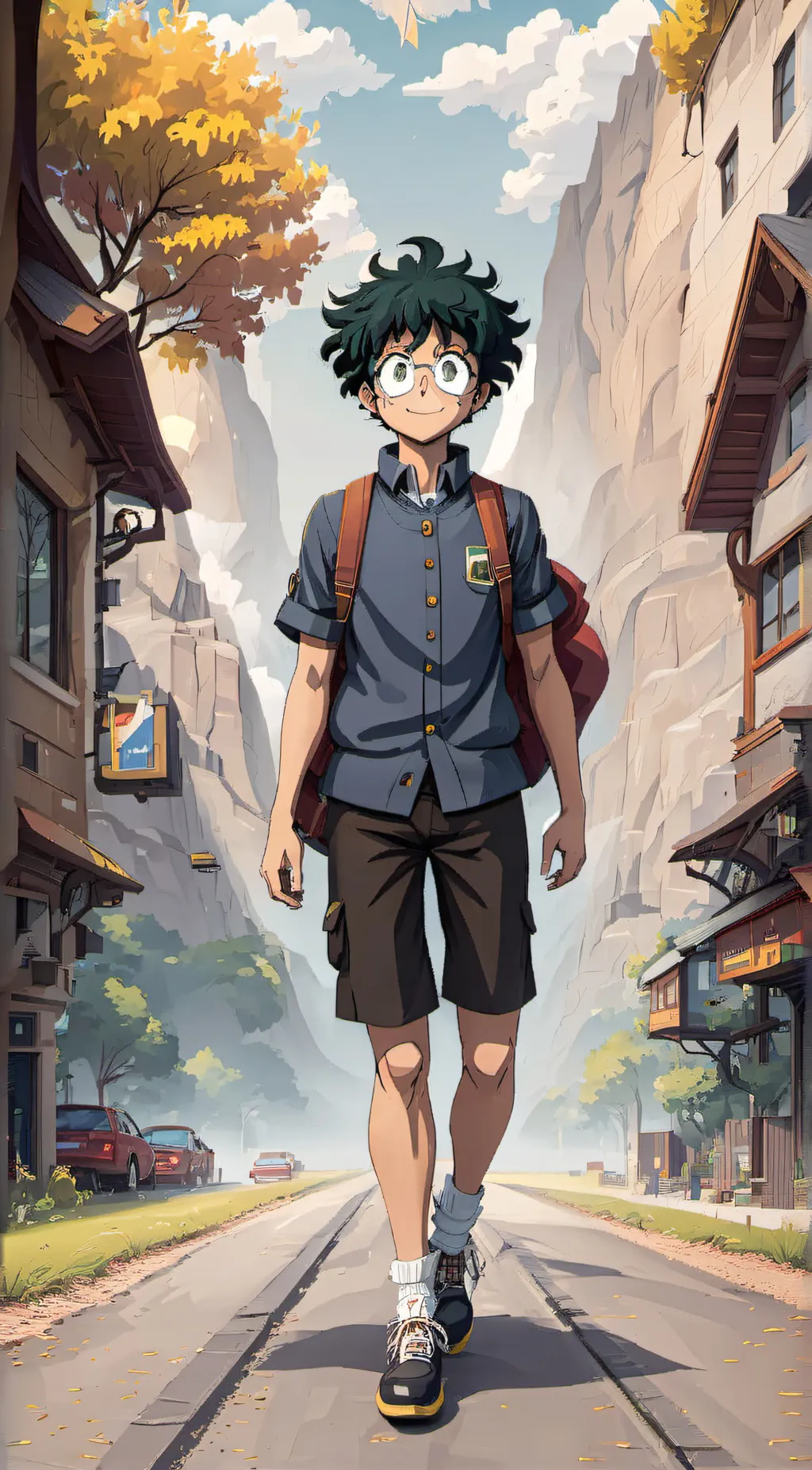 ai character: Deku background